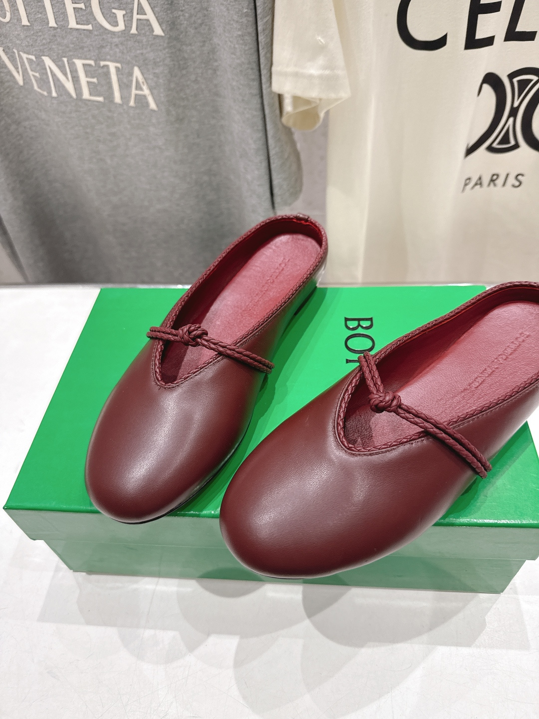 高版本出厂Bottega Veneta/BV F065 2026ss新款结绳玛丽珍半包拖鞋乐福鞋 高定的