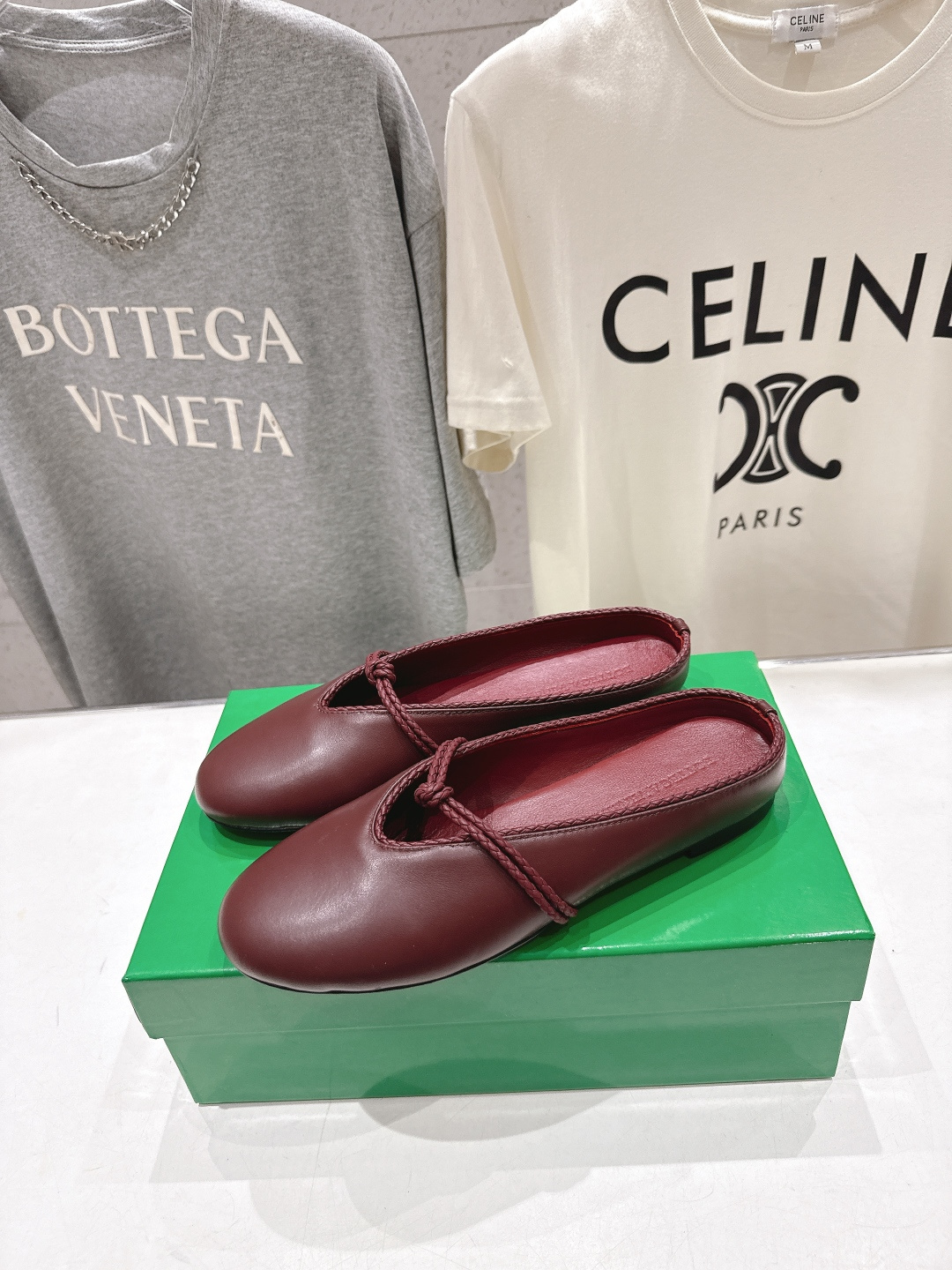 高版本出厂Bottega Veneta/BV F065 2026ss新款结绳玛丽珍半包拖鞋乐福鞋 高定的