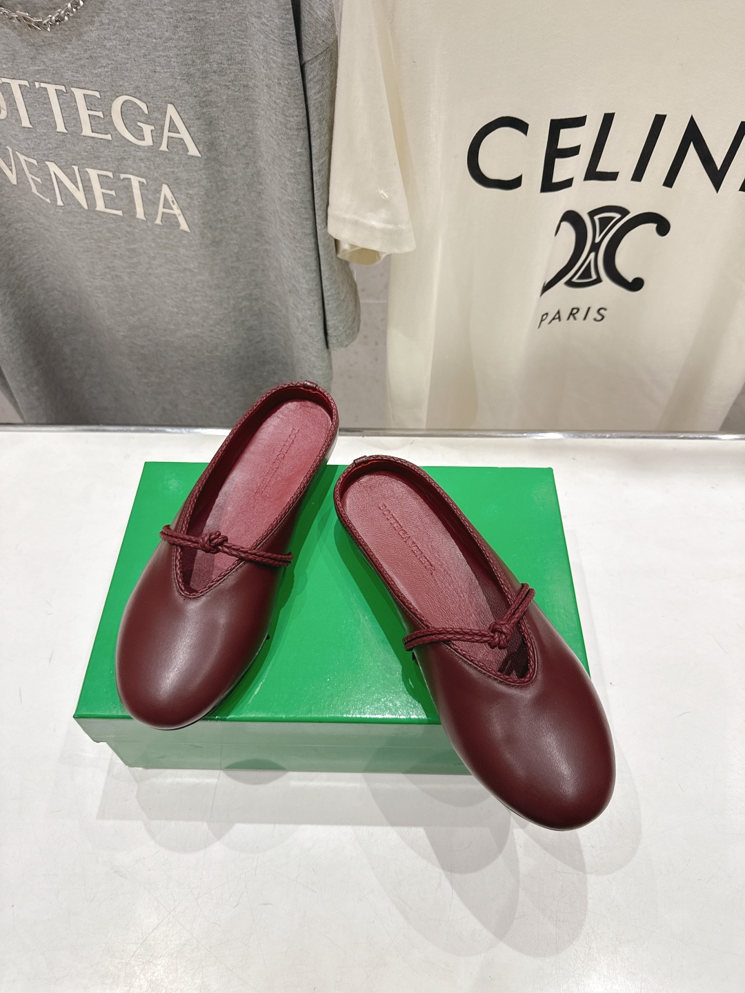 高版本出厂Bottega Veneta/BV F065 2026ss新款结绳玛丽珍半包拖鞋乐福鞋 高定的
