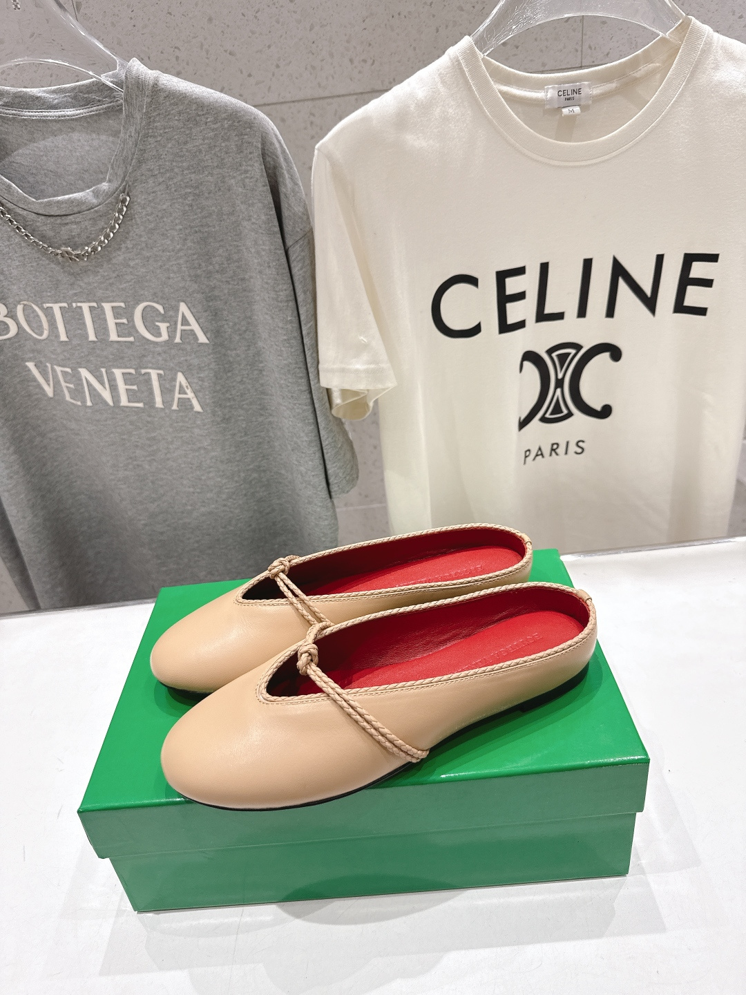 高版本出厂Bottega Veneta/BV F065 2026ss新款结绳玛丽珍半包拖鞋乐福鞋 高定的