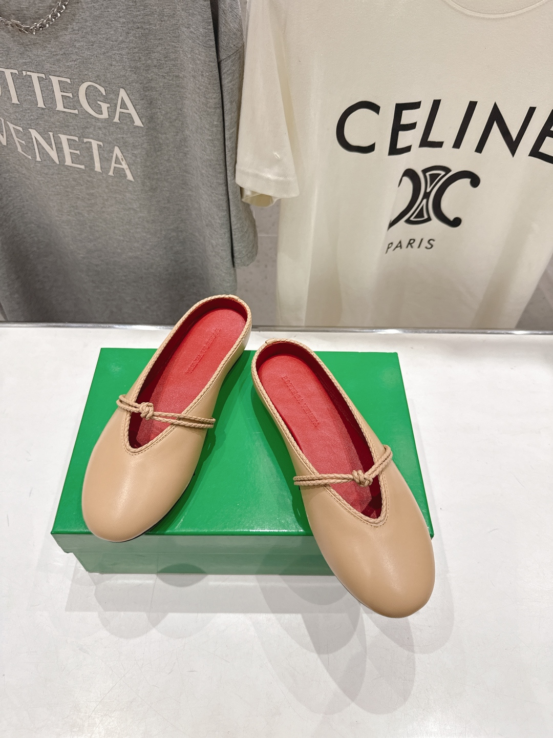 高版本出厂Bottega Veneta/BV F065 2026ss新款结绳玛丽珍半包拖鞋乐福鞋 高定的