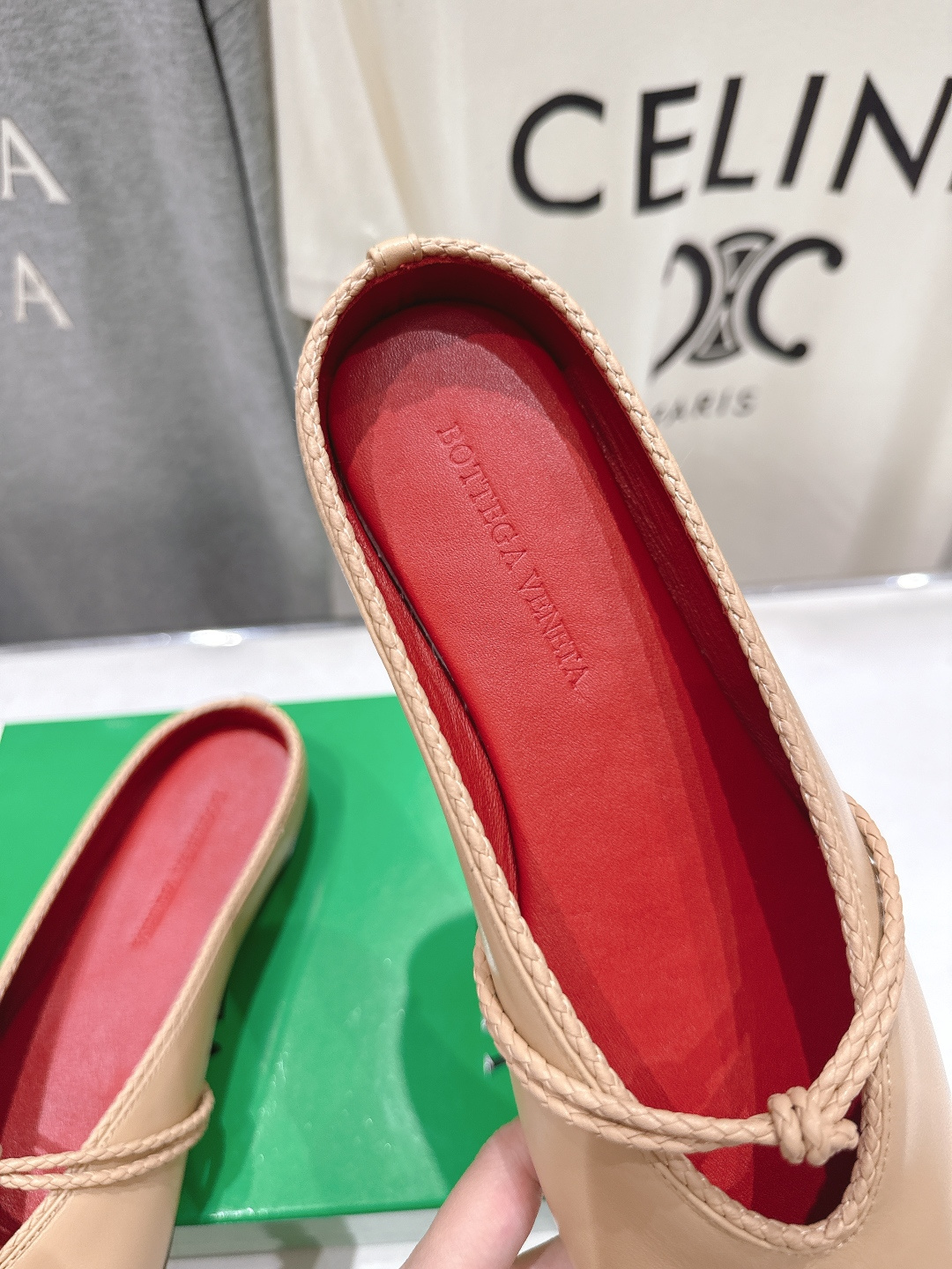 高版本出厂Bottega Veneta/BV F065 2026ss新款结绳玛丽珍半包拖鞋乐福鞋 高定的