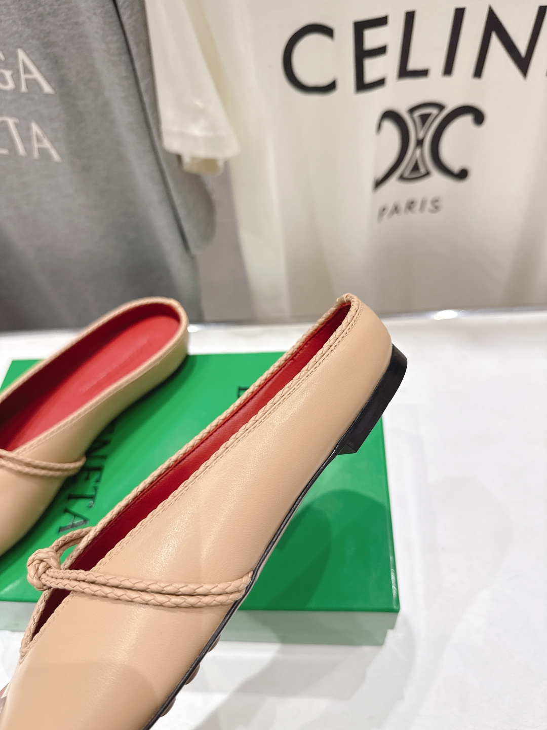 高版本出厂Bottega Veneta/BV F065 2026ss新款结绳玛丽珍半包拖鞋乐福鞋 高定的