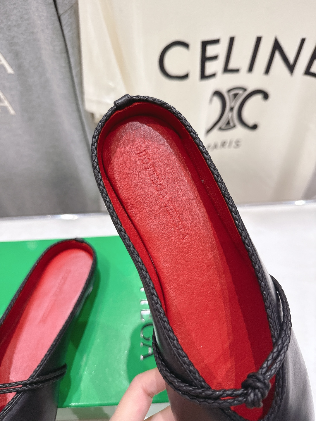 高版本出厂Bottega Veneta/BV F065 2026ss新款结绳玛丽珍半包拖鞋乐福鞋 高定的