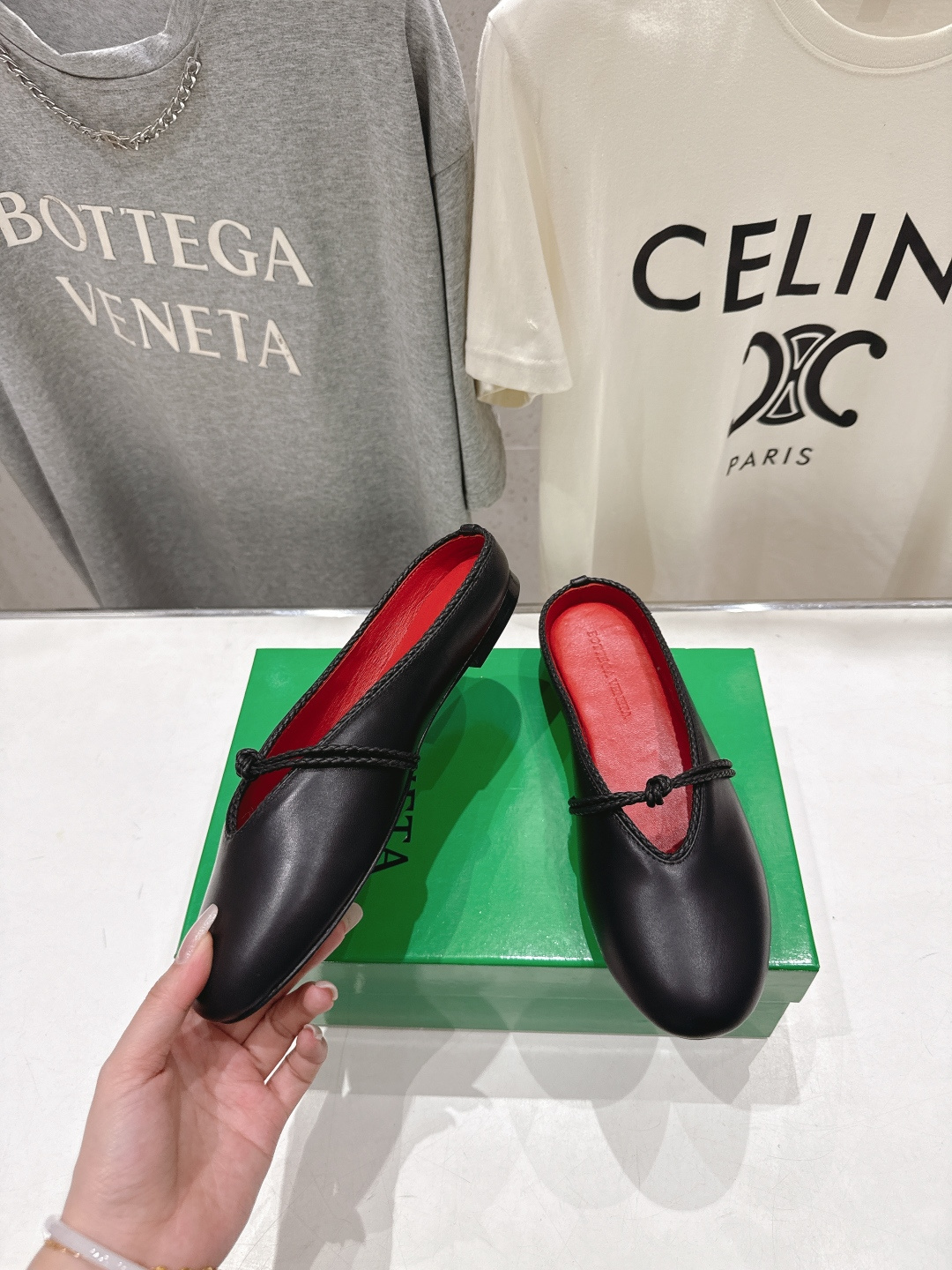 高版本出厂Bottega Veneta/BV F065 2026ss新款结绳玛丽珍半包拖鞋乐福鞋 高定的