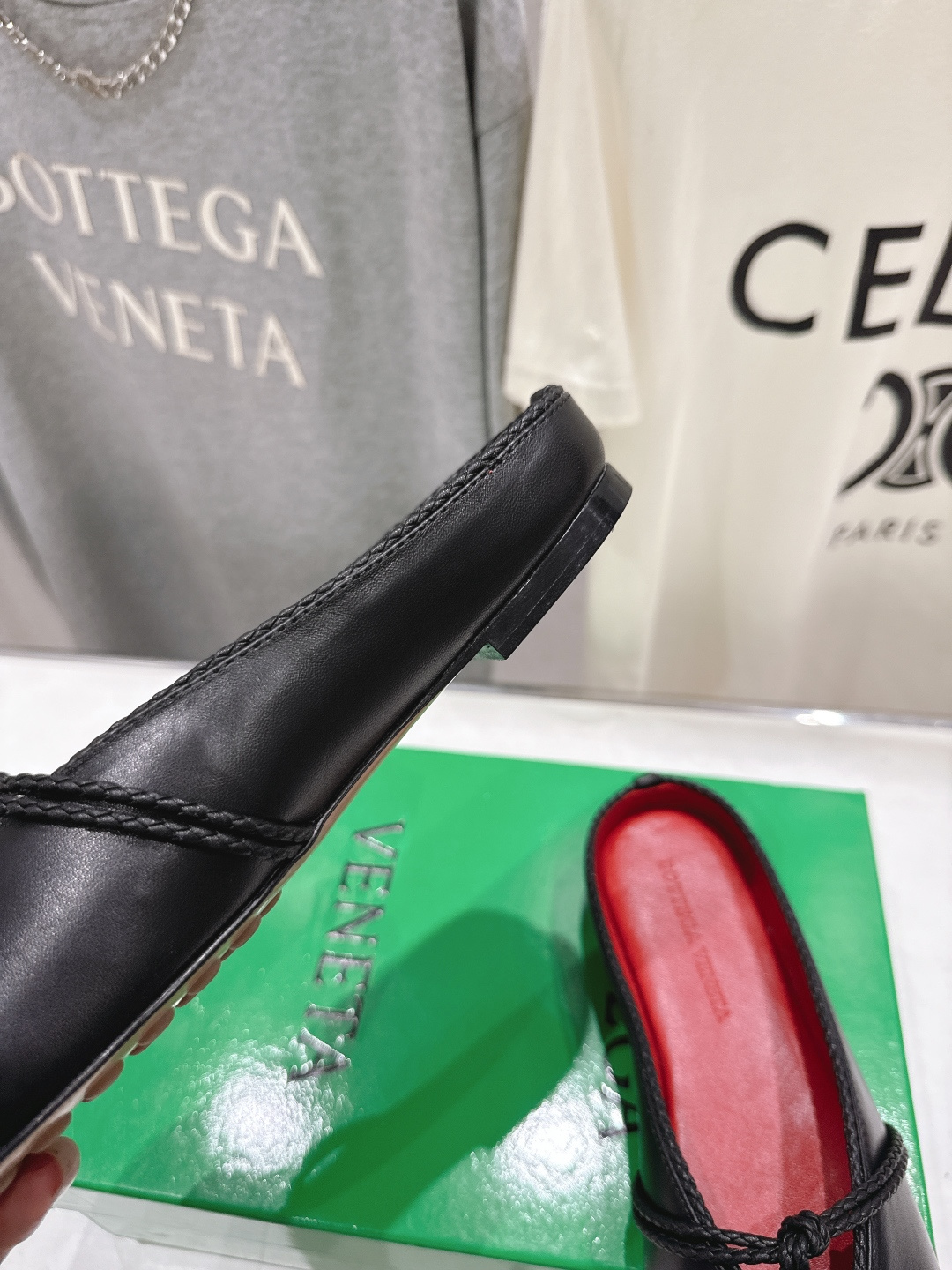 高版本出厂Bottega Veneta/BV F065 2026ss新款结绳玛丽珍半包拖鞋乐福鞋 高定的