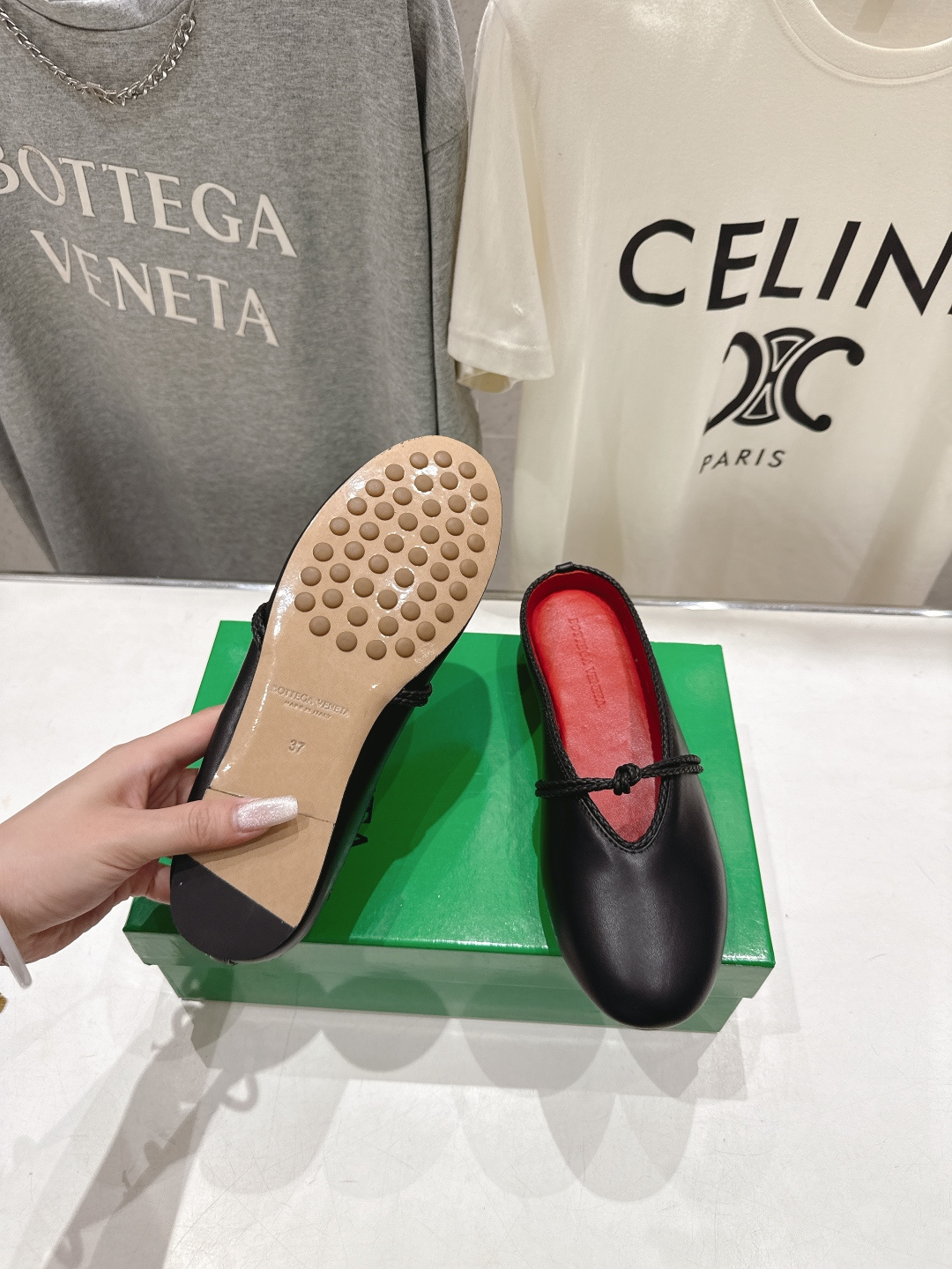 高版本出厂Bottega Veneta/BV F065 2026ss新款结绳玛丽珍半包拖鞋乐福鞋 高定的