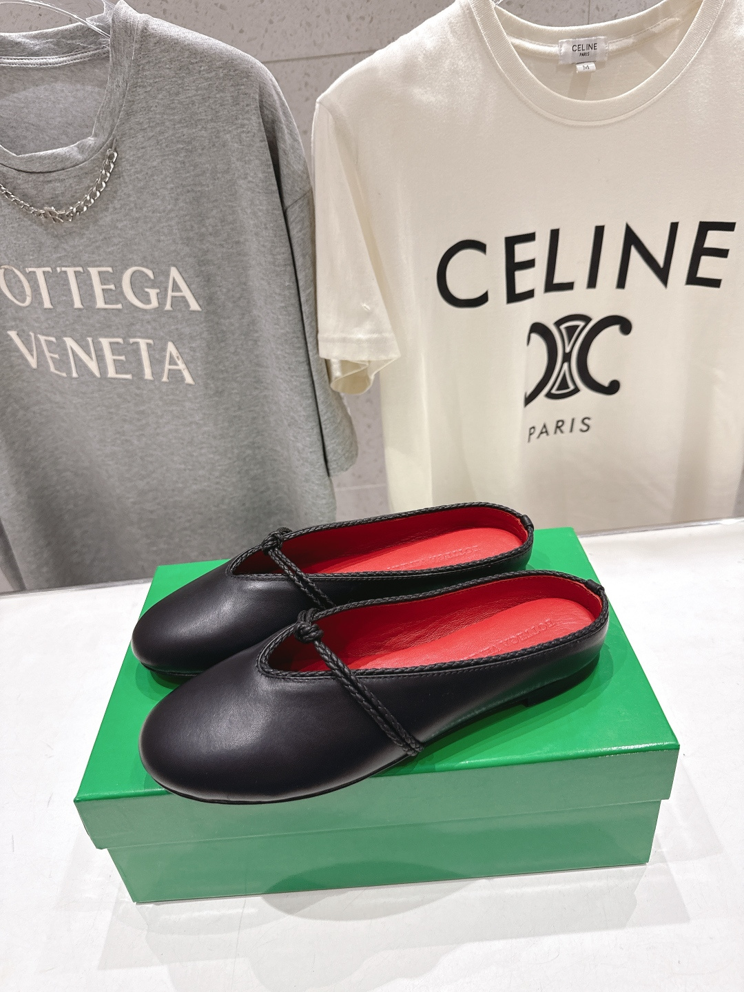 高版本出厂Bottega Veneta/BV F065 2026ss新款结绳玛丽珍半包拖鞋乐福鞋 高定的