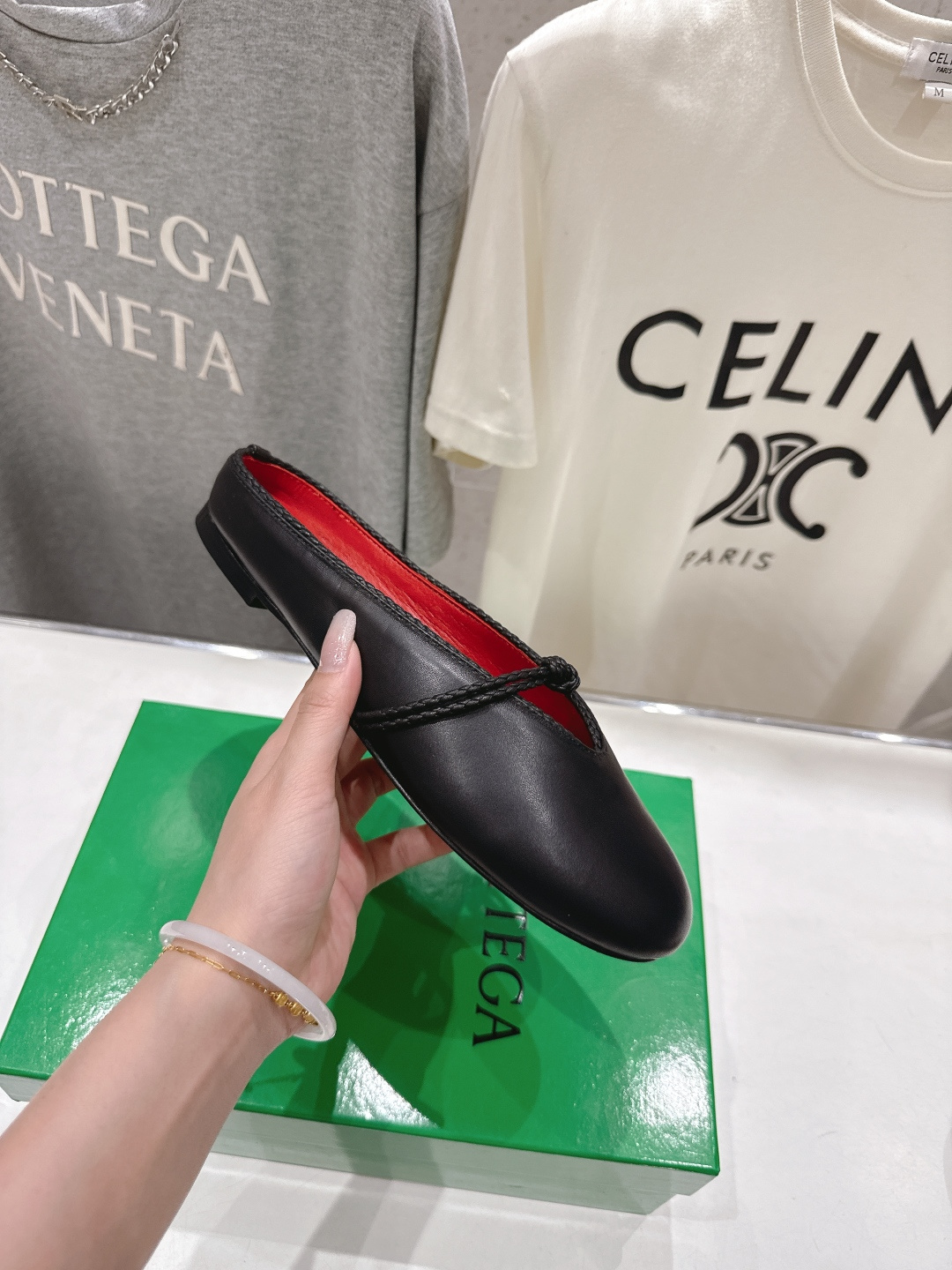 高版本出厂Bottega Veneta/BV F065 2026ss新款结绳玛丽珍半包拖鞋乐福鞋 高定的