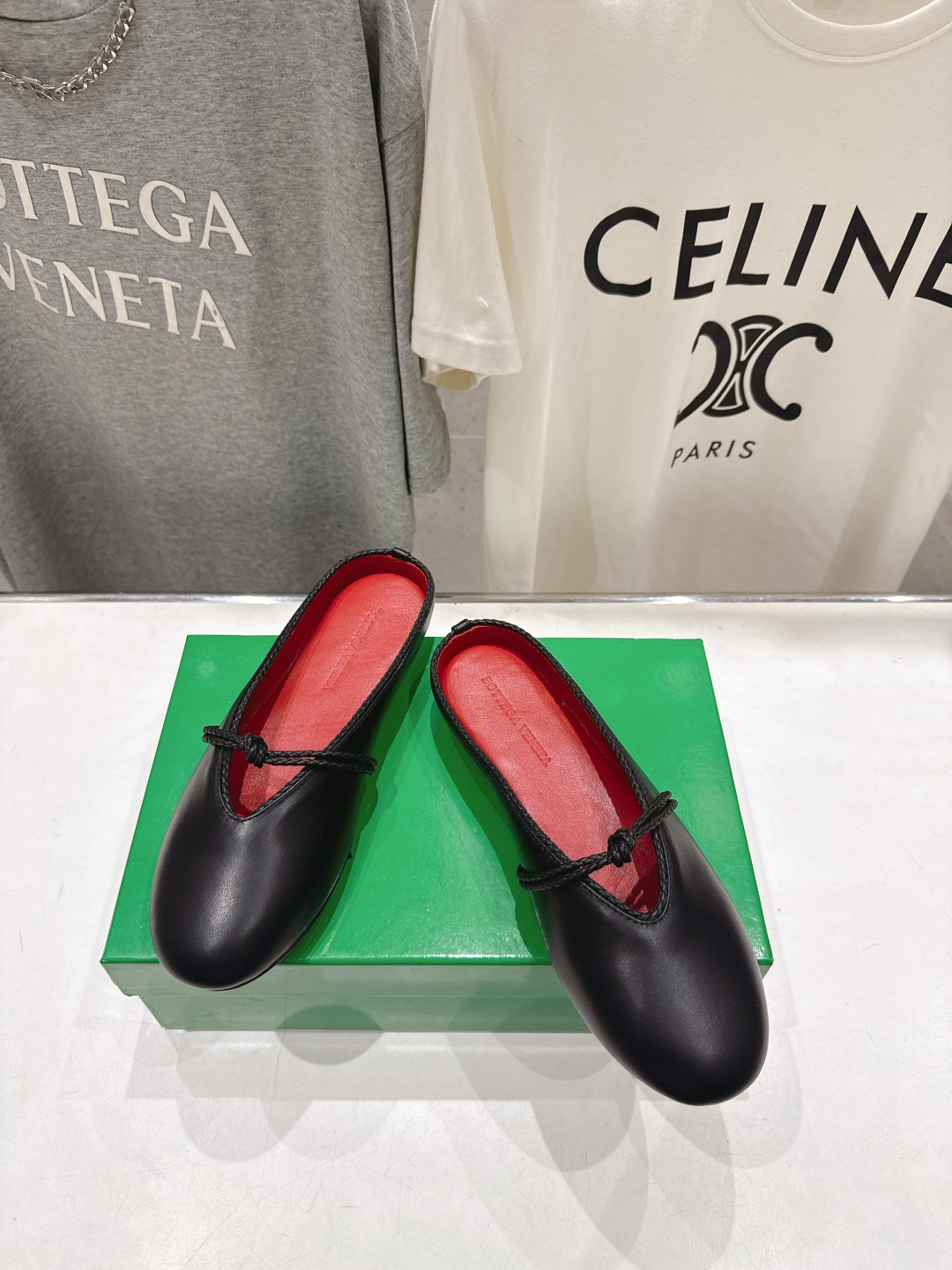 高版本出厂Bottega Veneta/BV F065 2026ss新款结绳玛丽珍半包拖鞋乐福鞋 高定的