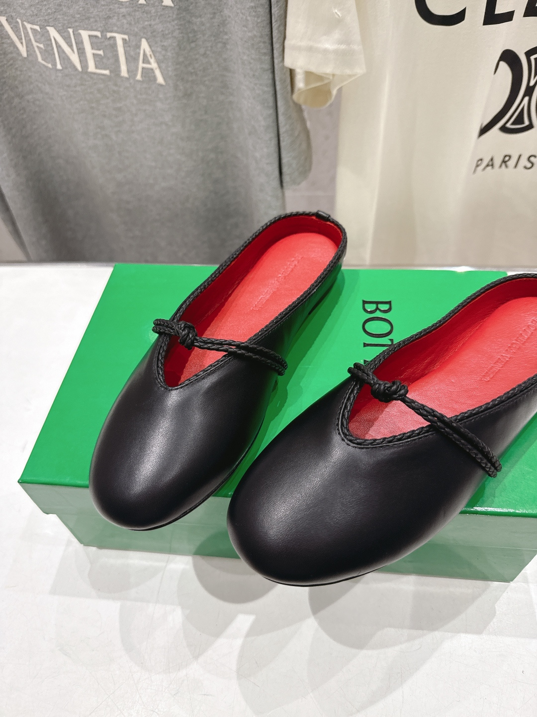 高版本出厂Bottega Veneta/BV F065 2026ss新款结绳玛丽珍半包拖鞋乐福鞋 高定的