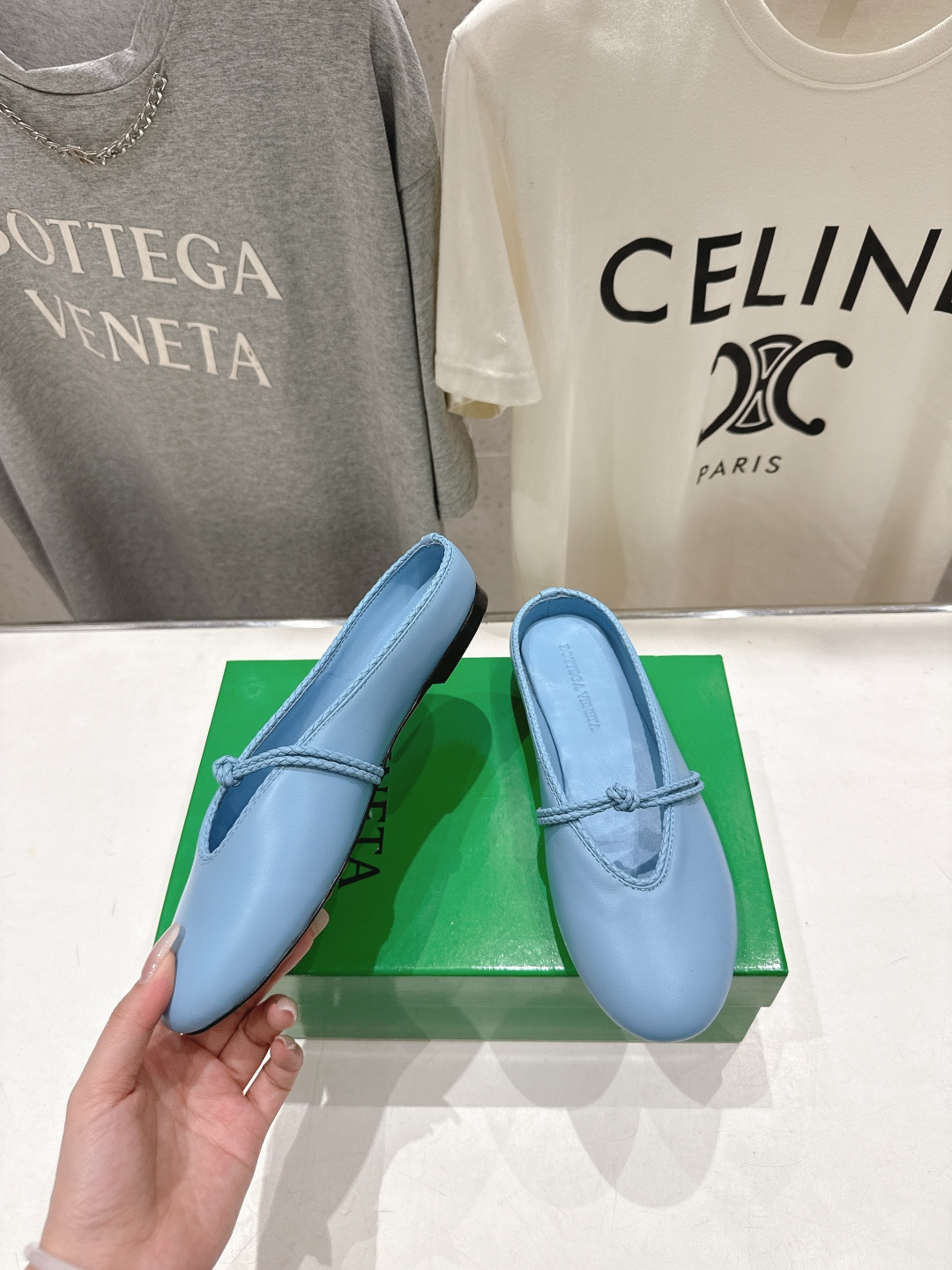 高版本出厂Bottega Veneta/BV F065 2026ss新款结绳玛丽珍半包拖鞋乐福鞋 高定的