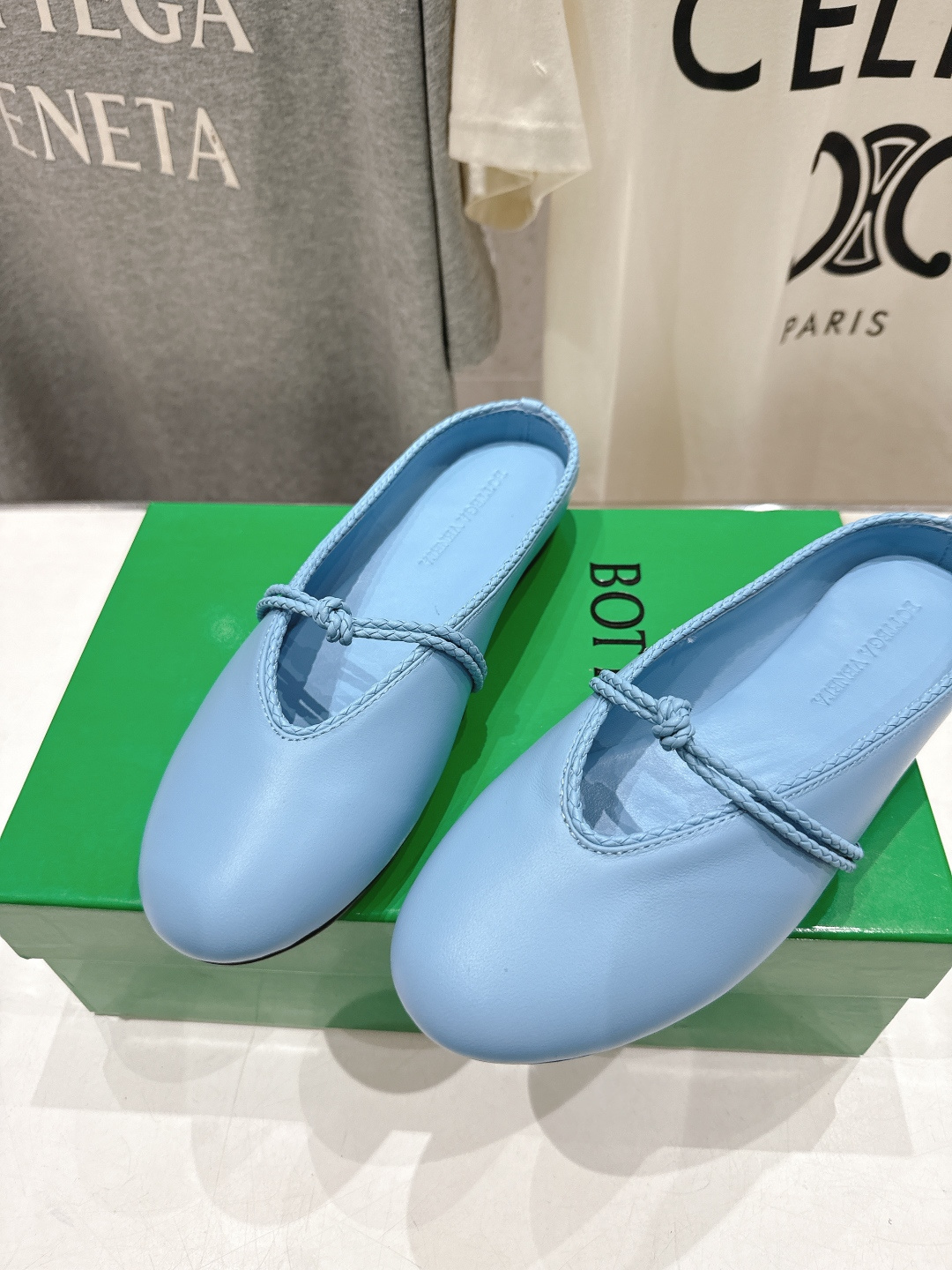 高版本出厂Bottega Veneta/BV F065 2026ss新款结绳玛丽珍半包拖鞋乐福鞋 高定的