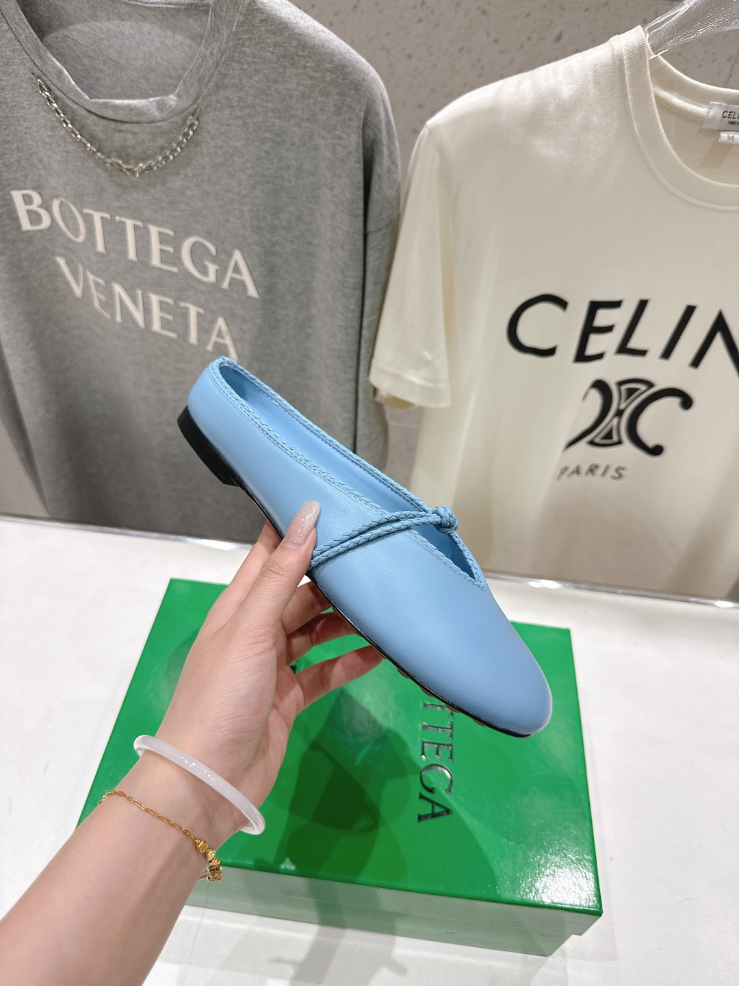 高版本出厂Bottega Veneta/BV F065 2026ss新款结绳玛丽珍半包拖鞋乐福鞋 高定的