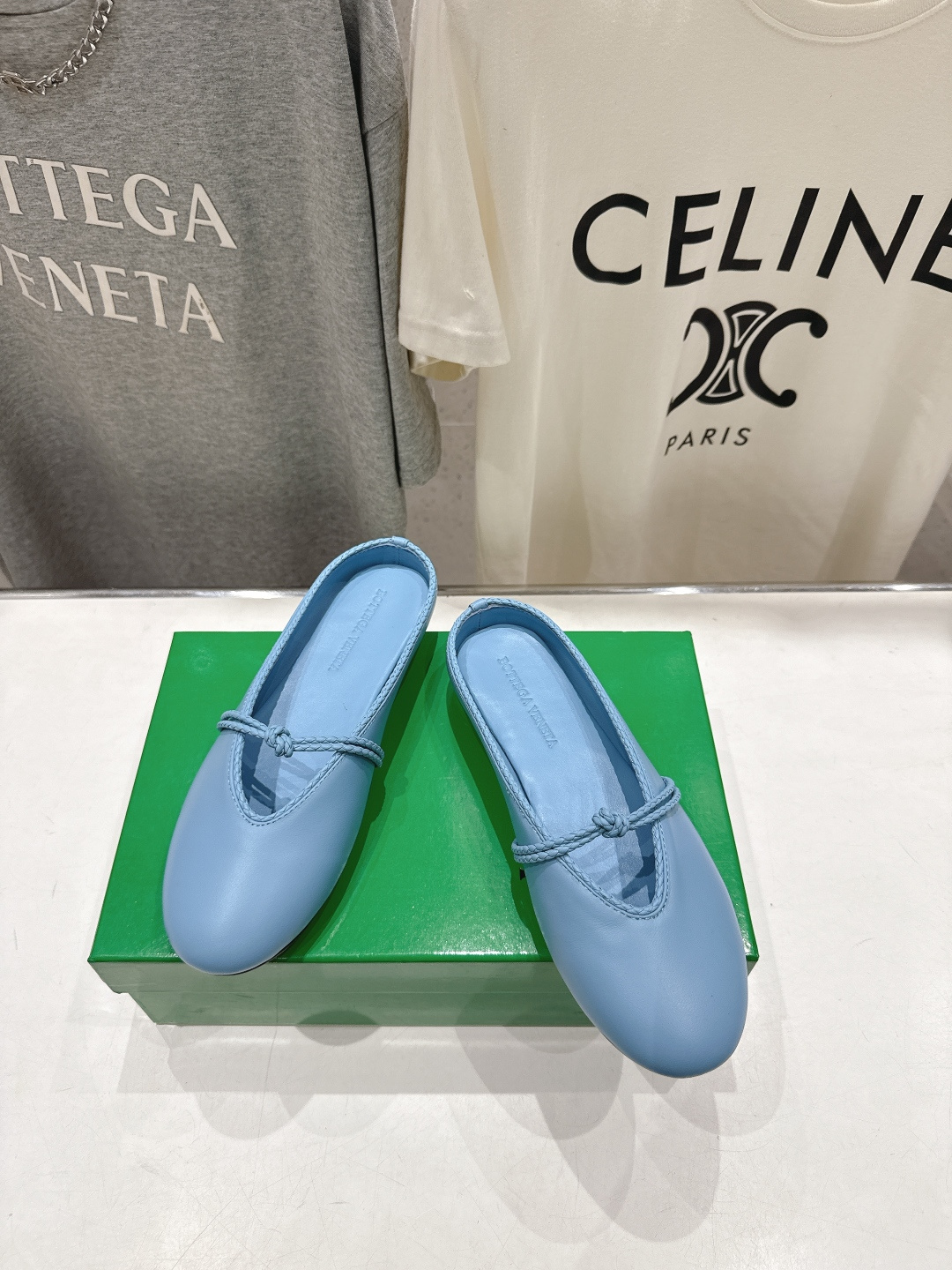 高版本出厂Bottega Veneta/BV F065 2026ss新款结绳玛丽珍半包拖鞋乐福鞋 高定的