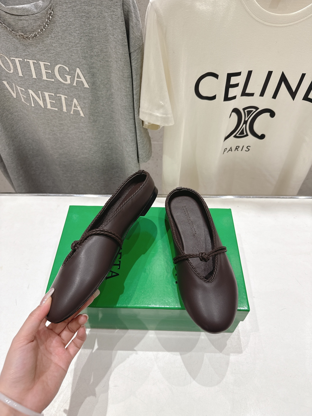 高版本出厂Bottega Veneta/BV F065 2026ss新款结绳玛丽珍半包拖鞋乐福鞋 高定的