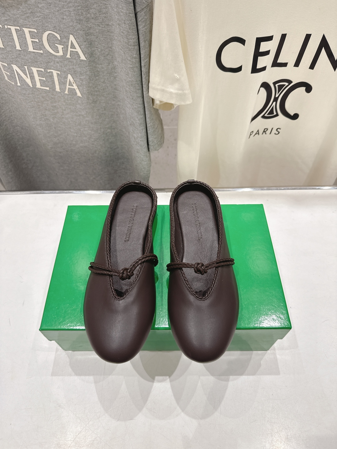 高版本出厂Bottega Veneta/BV F065 2026ss新款结绳玛丽珍半包拖鞋乐福鞋 高定的
