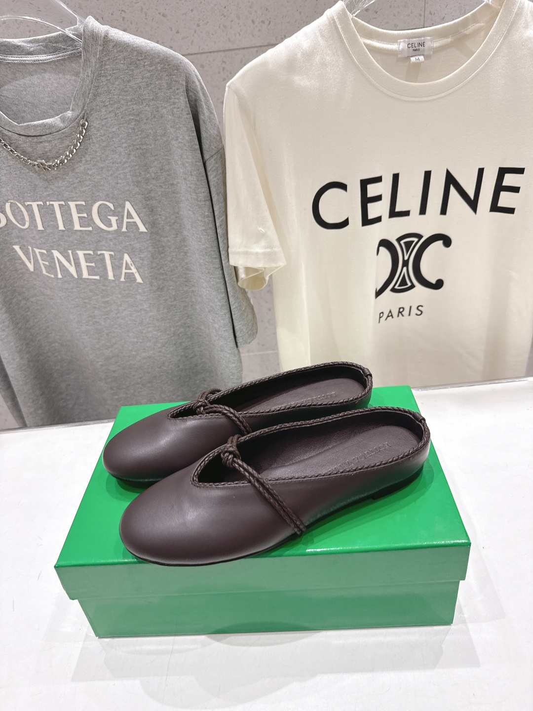 高版本出厂Bottega Veneta/BV F065 2026ss新款结绳玛丽珍半包拖鞋乐福鞋 高定的