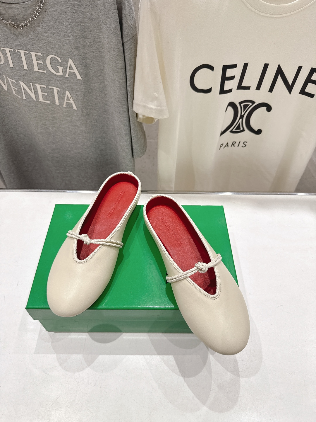 高版本出厂Bottega Veneta/BV F065 2026ss新款结绳玛丽珍半包拖鞋乐福鞋 高定的