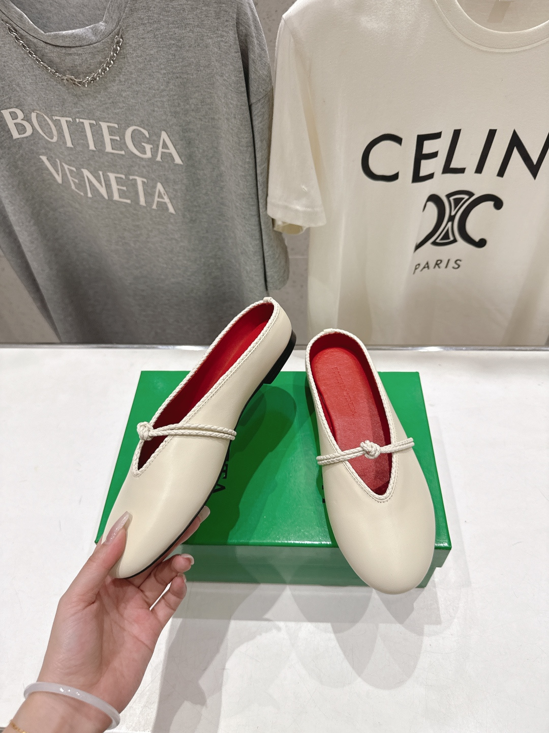 高版本出厂Bottega Veneta/BV F065 2026ss新款结绳玛丽珍半包拖鞋乐福鞋 高定的