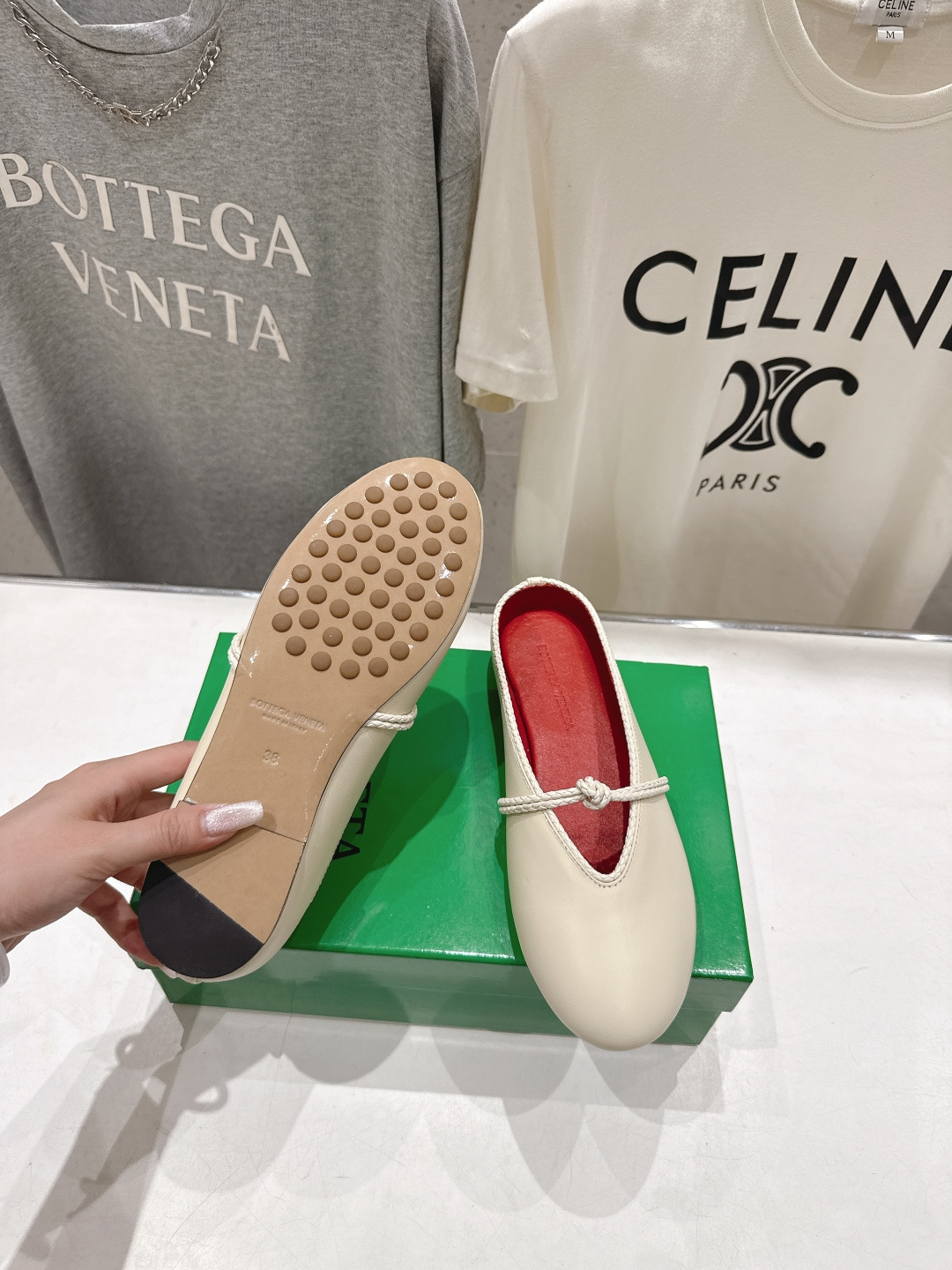 高版本出厂Bottega Veneta/BV F065 2026ss新款结绳玛丽珍半包拖鞋乐福鞋 高定的