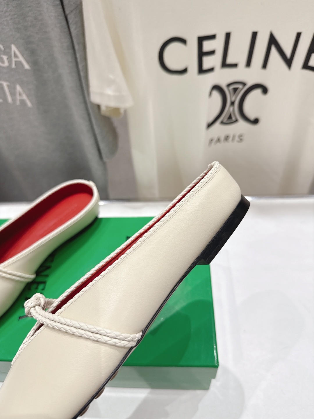 高版本出厂Bottega Veneta/BV F065 2026ss新款结绳玛丽珍半包拖鞋乐福鞋 高定的