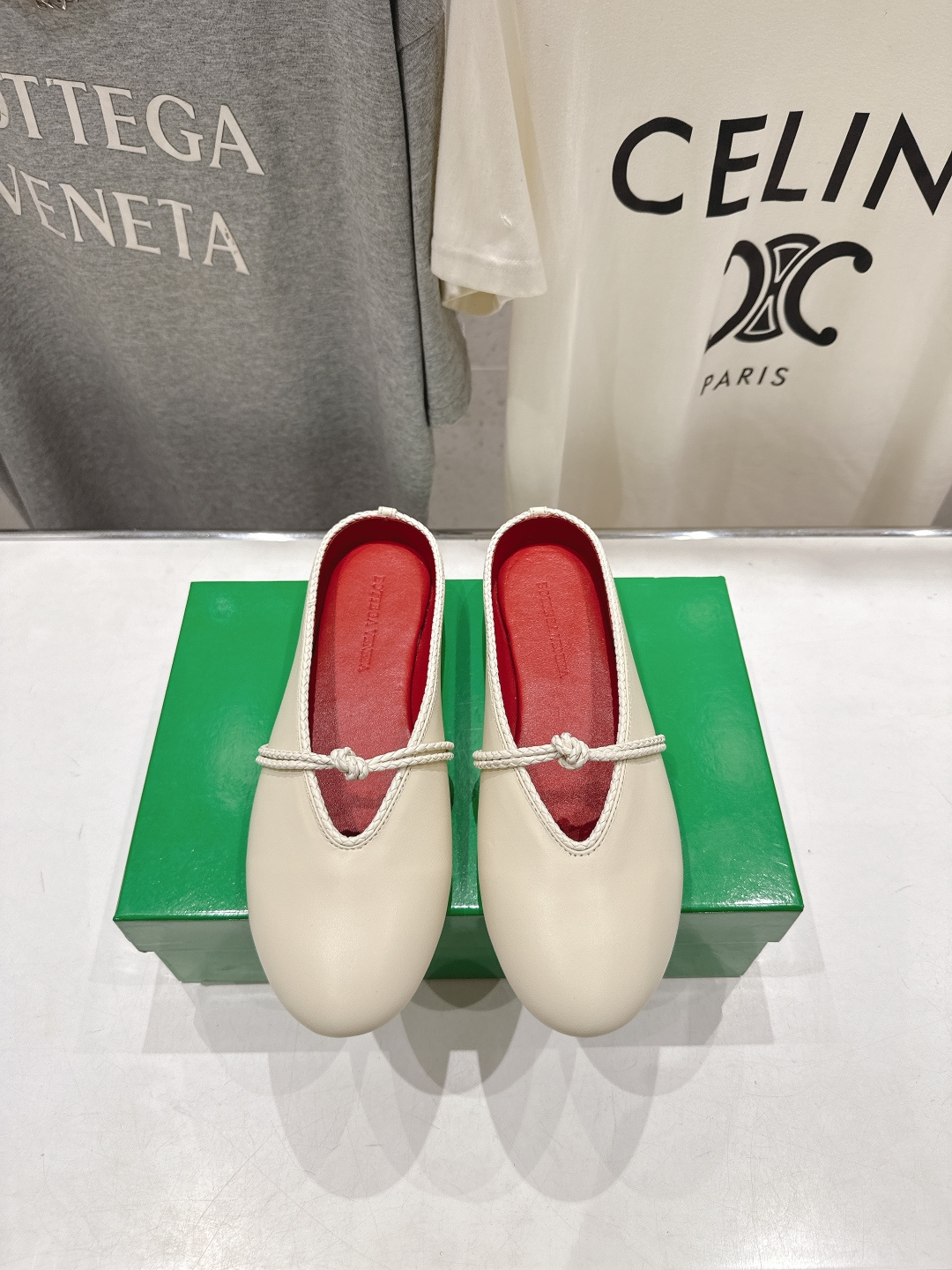 高版本出厂Bottega Veneta/BV F065 2026ss新款结绳玛丽珍半包拖鞋乐福鞋 高定的