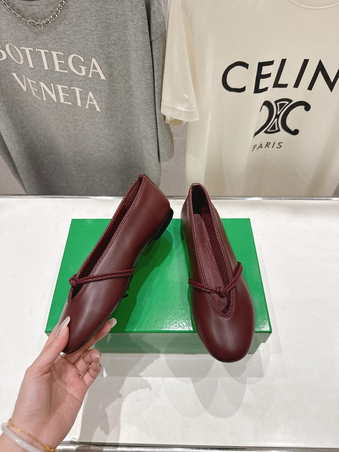 高版本出厂Bottega Veneta/BV F065 2026ss新款结绳玛丽珍平底鞋乐福鞋 高定的配