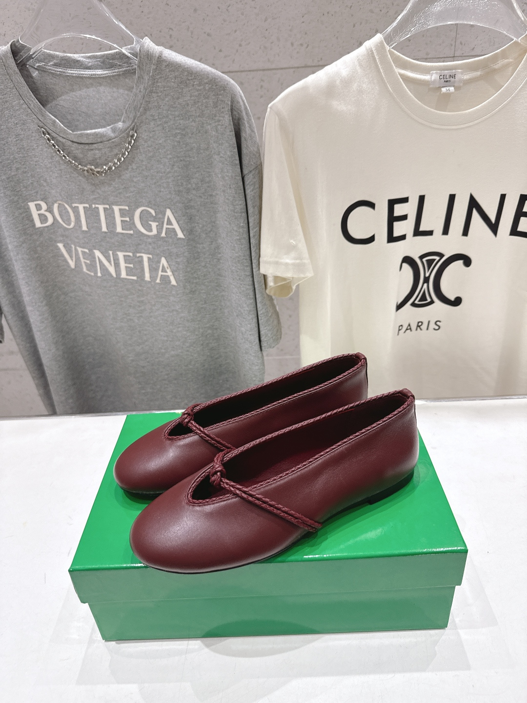 高版本出厂Bottega Veneta/BV F065 2026ss新款结绳玛丽珍平底鞋乐福鞋 高定的配