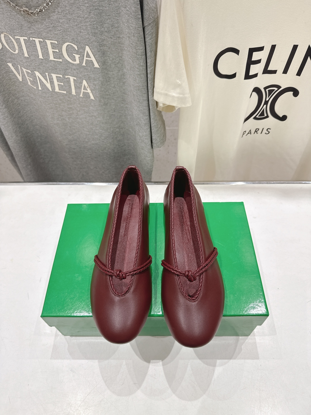 高版本出厂Bottega Veneta/BV F065 2026ss新款结绳玛丽珍平底鞋乐福鞋 高定的配