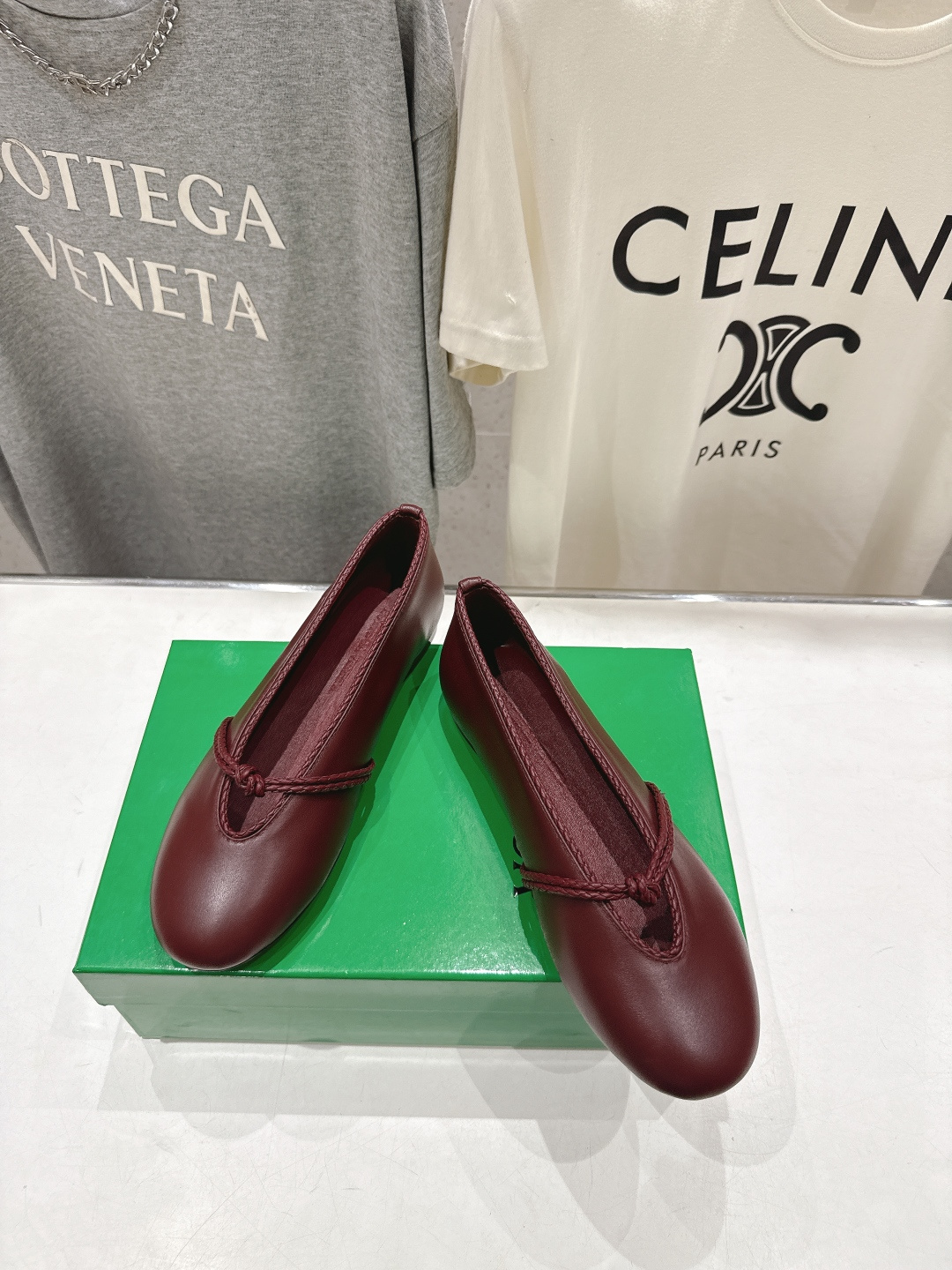 高版本出厂Bottega Veneta/BV F065 2026ss新款结绳玛丽珍平底鞋乐福鞋 高定的配