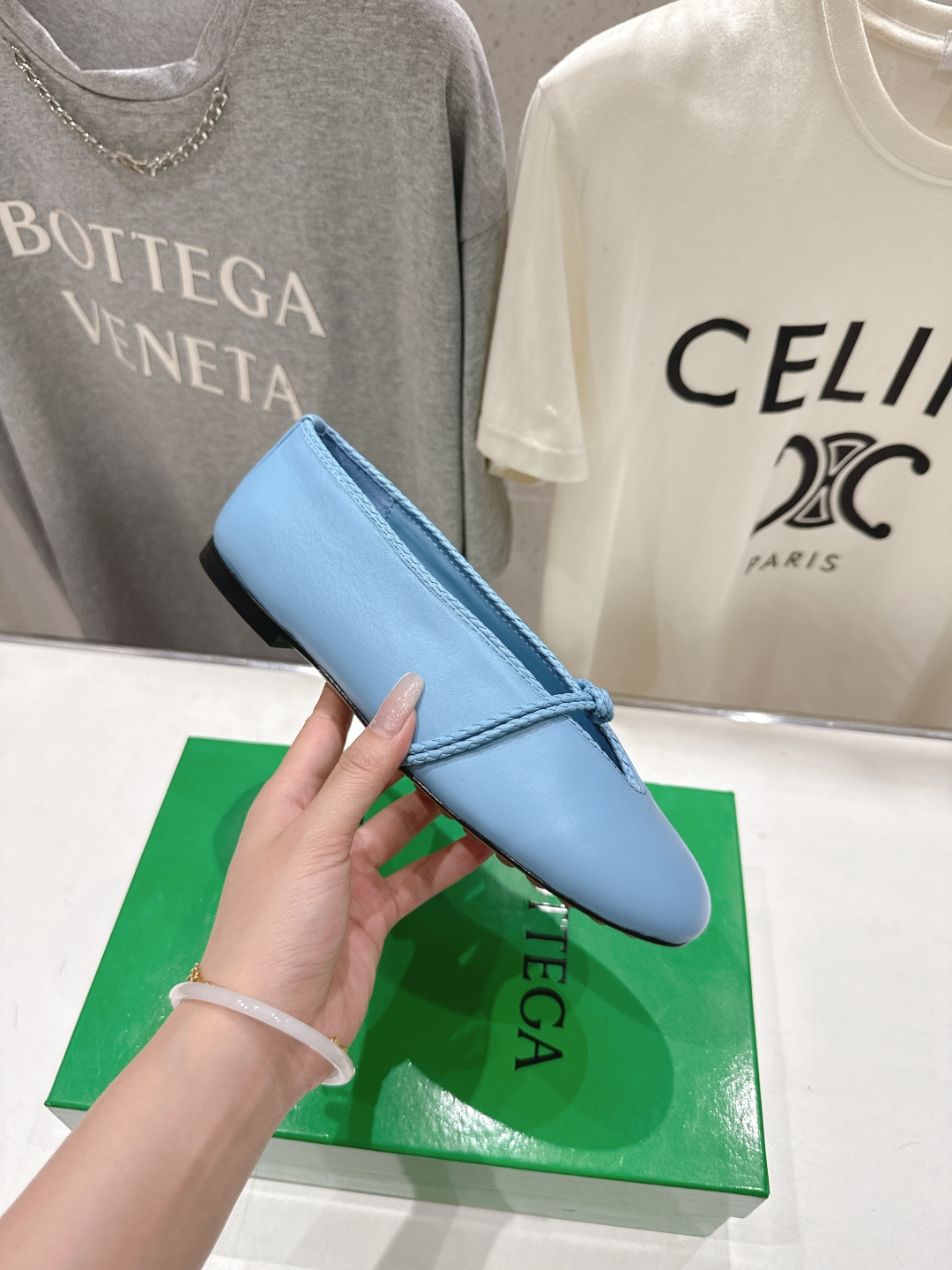 高版本出厂Bottega Veneta/BV F065 2026ss新款结绳玛丽珍平底鞋乐福鞋 高定的配