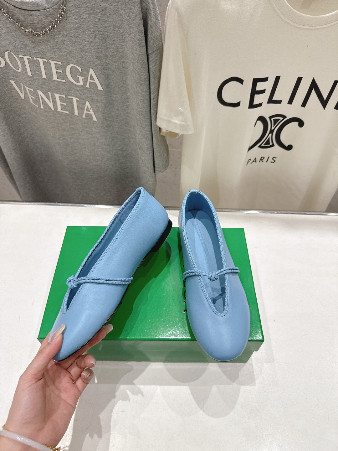 高版本出厂Bottega Veneta/BV F065 2026ss新款结绳玛丽珍平底鞋乐福鞋 高定的配