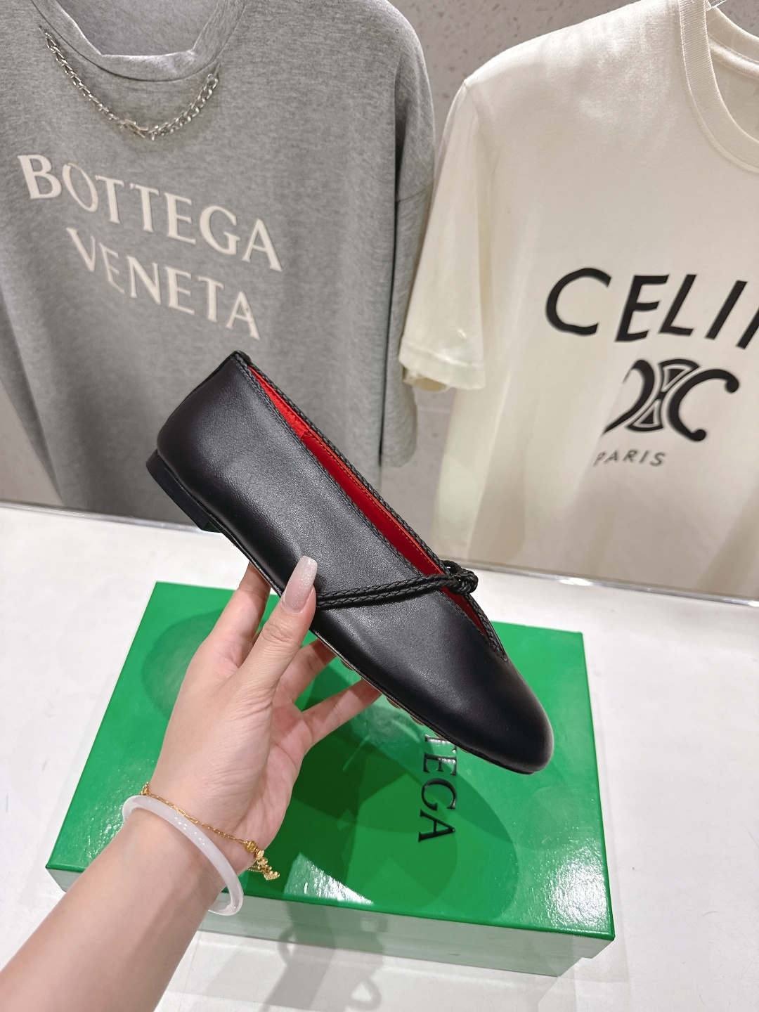 高版本出厂Bottega Veneta/BV F065 2026ss新款结绳玛丽珍平底鞋乐福鞋 高定的配