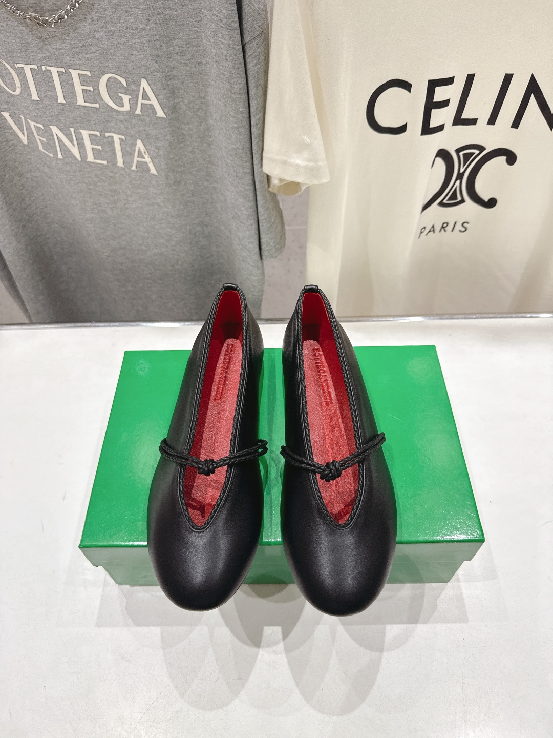 高版本出厂Bottega Veneta/BV F065 2026ss新款结绳玛丽珍平底鞋乐福鞋 高定的配