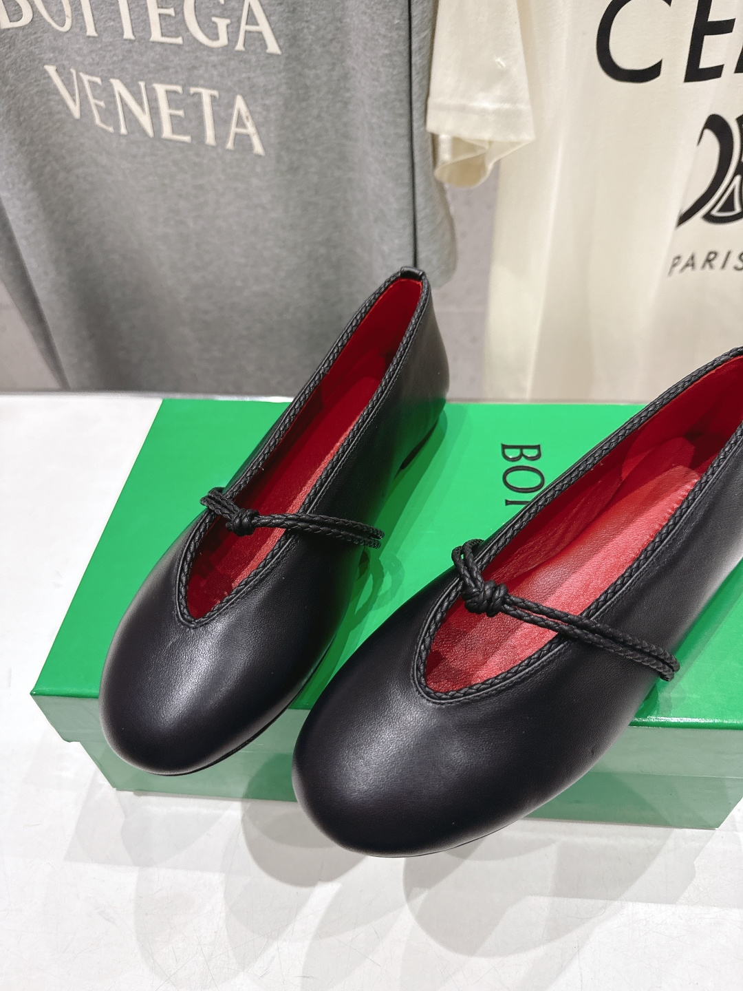高版本出厂Bottega Veneta/BV F065 2026ss新款结绳玛丽珍平底鞋乐福鞋 高定的配