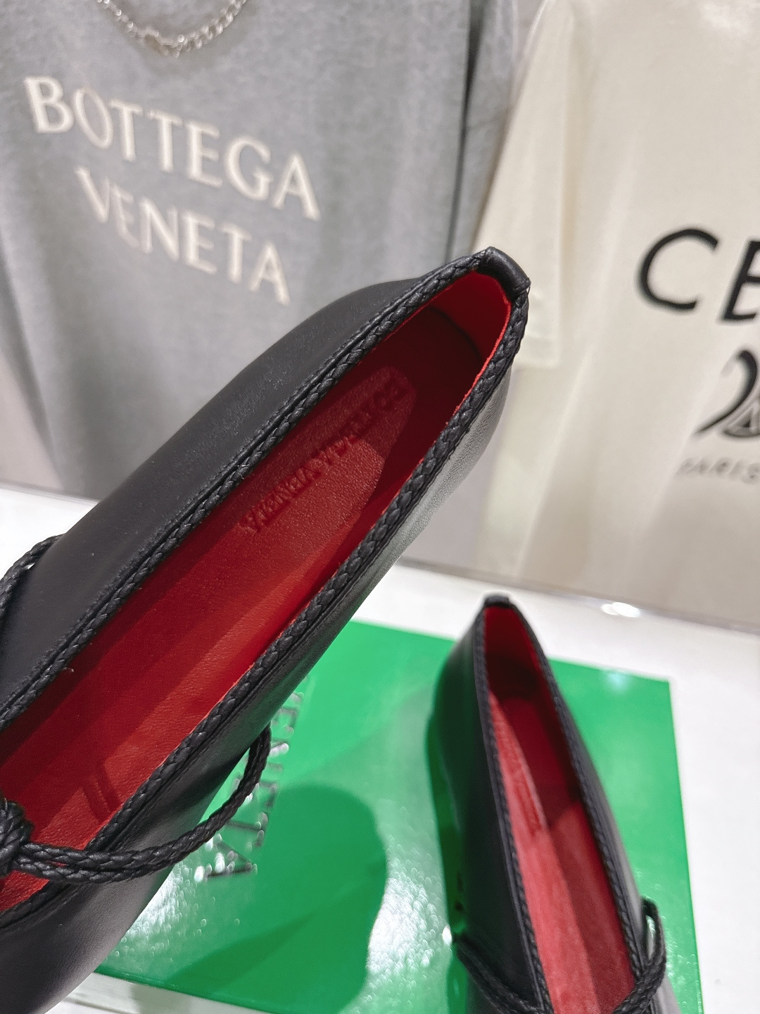 高版本出厂Bottega Veneta/BV F065 2026ss新款结绳玛丽珍平底鞋乐福鞋 高定的配