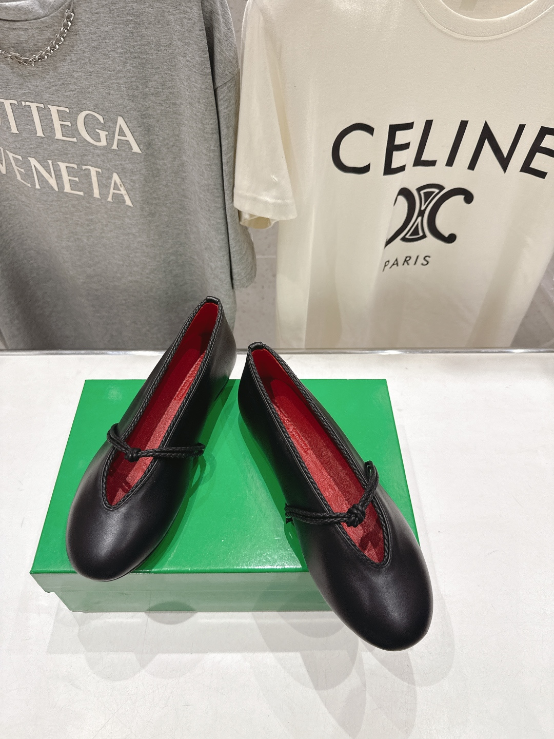 高版本出厂Bottega Veneta/BV F065 2026ss新款结绳玛丽珍平底鞋乐福鞋 高定的配