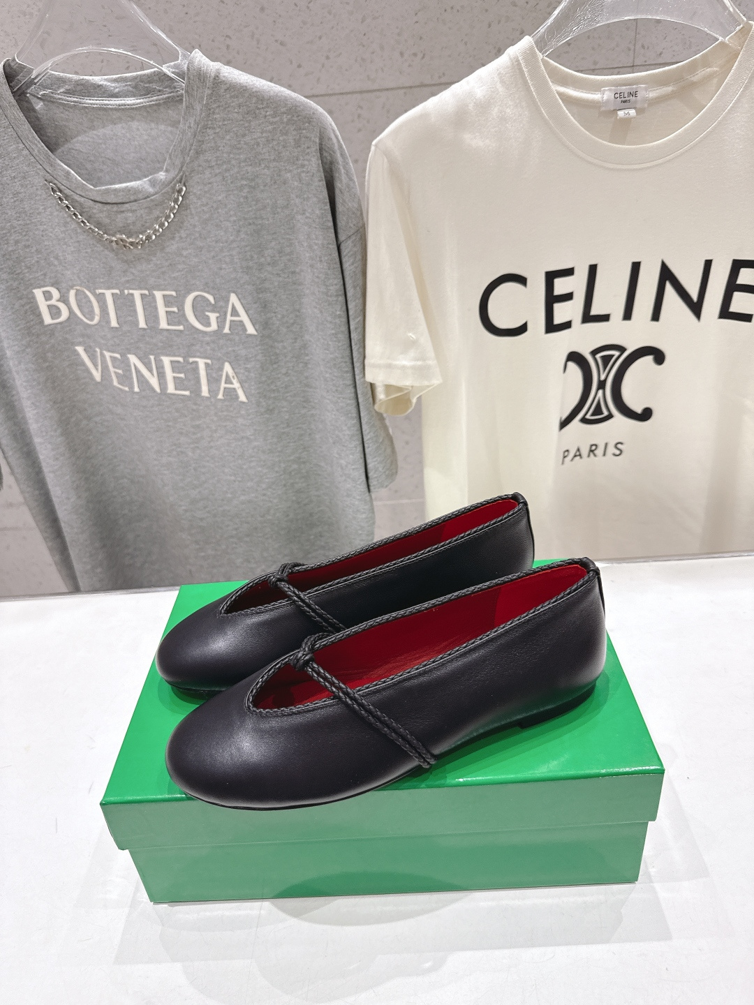 高版本出厂Bottega Veneta/BV F065 2026ss新款结绳玛丽珍平底鞋乐福鞋 高定的配