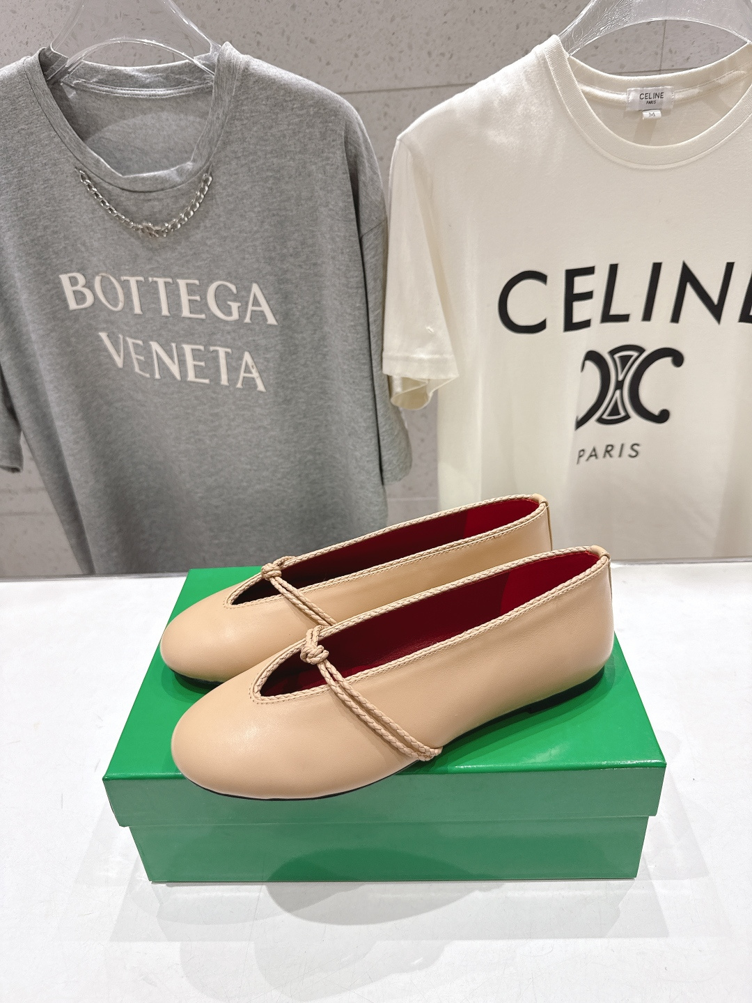 高版本出厂Bottega Veneta/BV F065 2026ss新款结绳玛丽珍平底鞋乐福鞋 高定的配