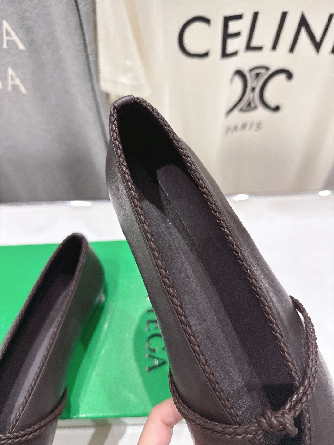 高版本出厂Bottega Veneta/BV F065 2026ss新款结绳玛丽珍平底鞋乐福鞋 高定的配