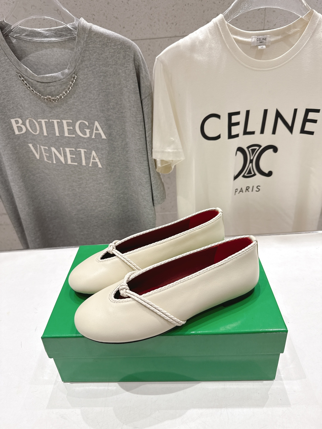高版本出厂Bottega Veneta/BV F065 2026ss新款结绳玛丽珍平底鞋乐福鞋 高定的配