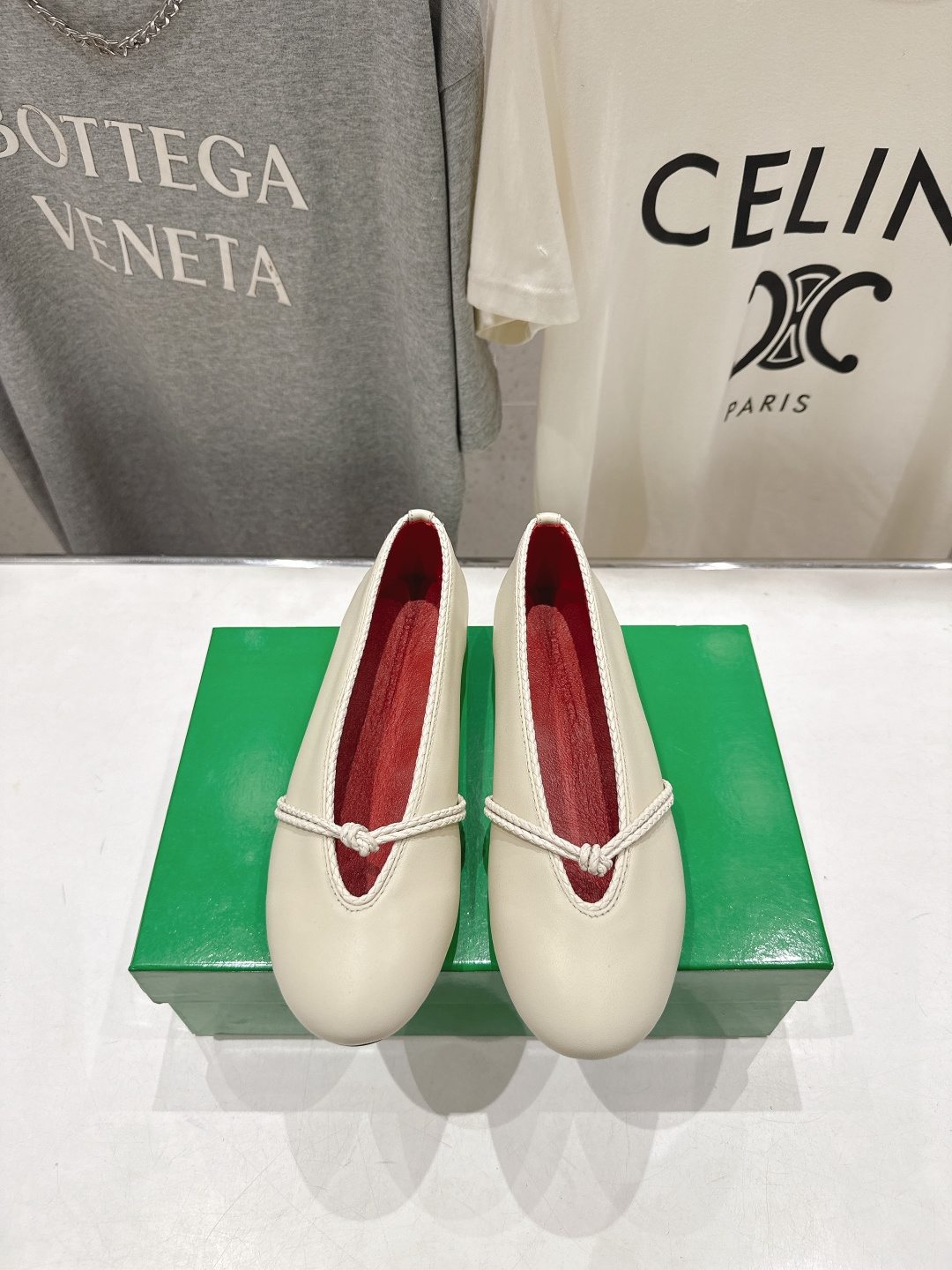 高版本出厂Bottega Veneta/BV F065 2026ss新款结绳玛丽珍平底鞋乐福鞋 高定的配