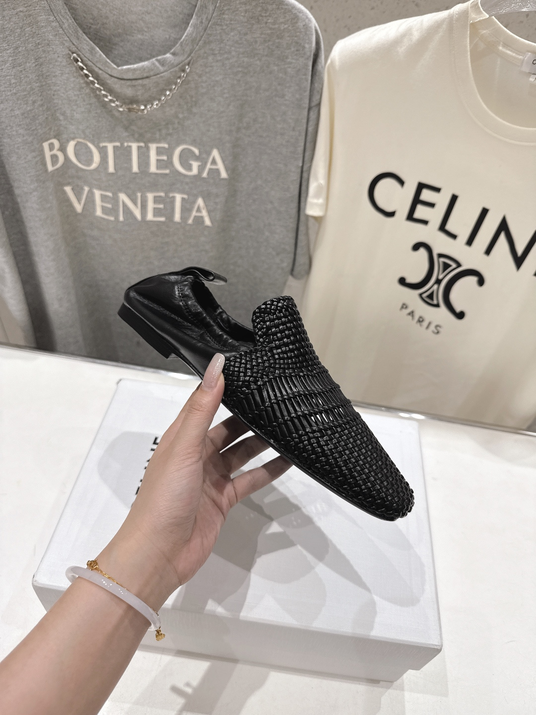 高版本出厂 CELINE*赛琳F035 2026ss新款玛丽珍复古风编织休闲乐福鞋平底鞋网红爆款来袭！各