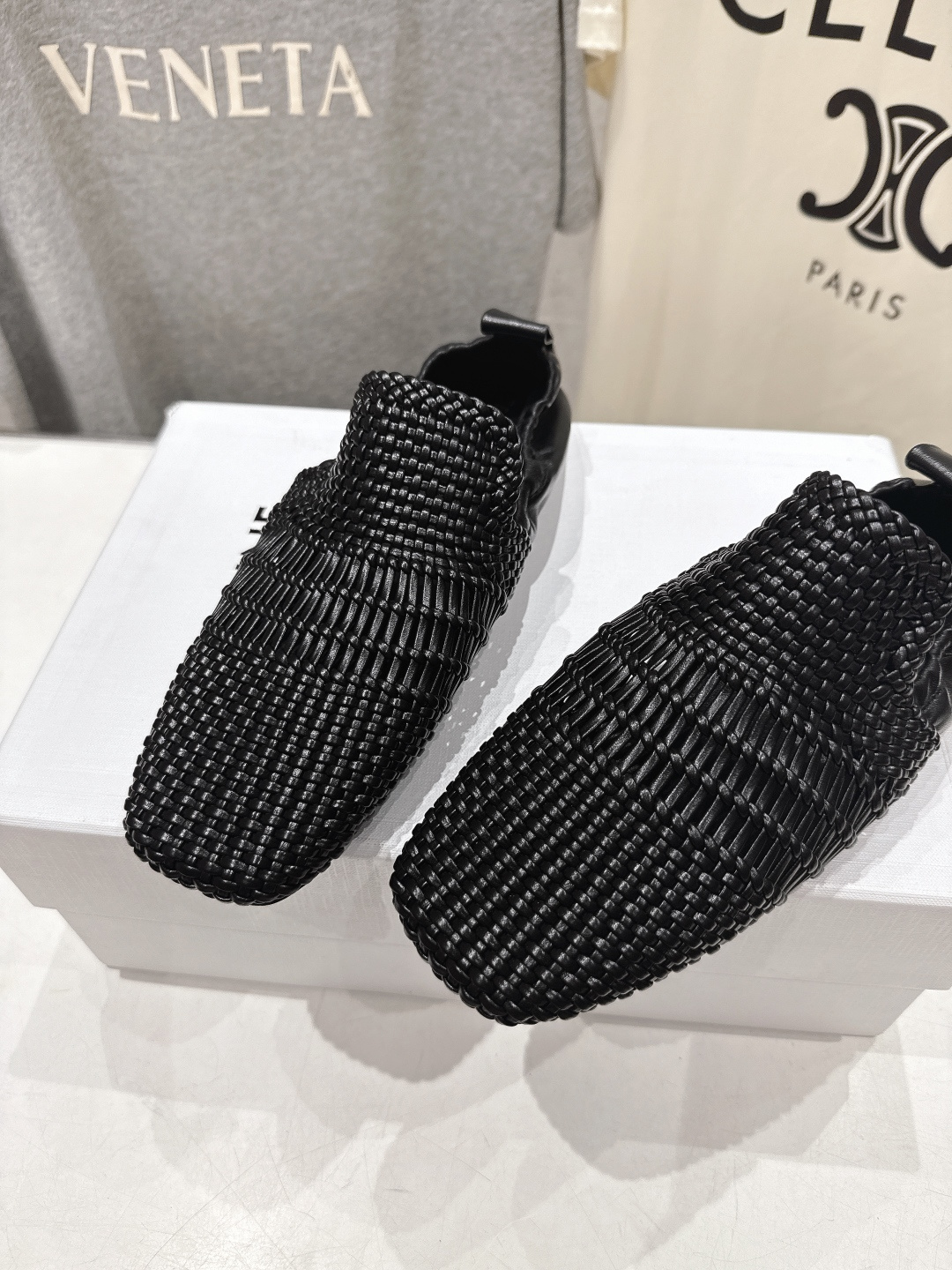 高版本出厂 CELINE*赛琳F035 2026ss新款玛丽珍复古风编织休闲乐福鞋平底鞋网红爆款来袭！各