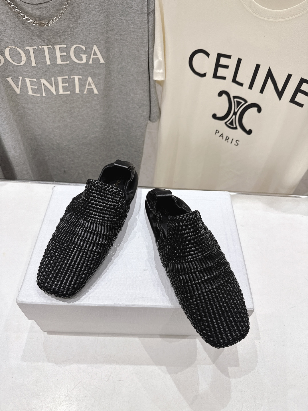 高版本出厂 CELINE*赛琳F035 2026ss新款玛丽珍复古风编织休闲乐福鞋平底鞋网红爆款来袭！各