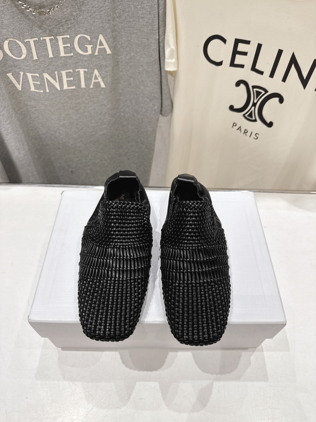 高版本出厂 CELINE*赛琳F035 2026ss新款玛丽珍复古风编织休闲乐福鞋平底鞋网红爆款来袭！各