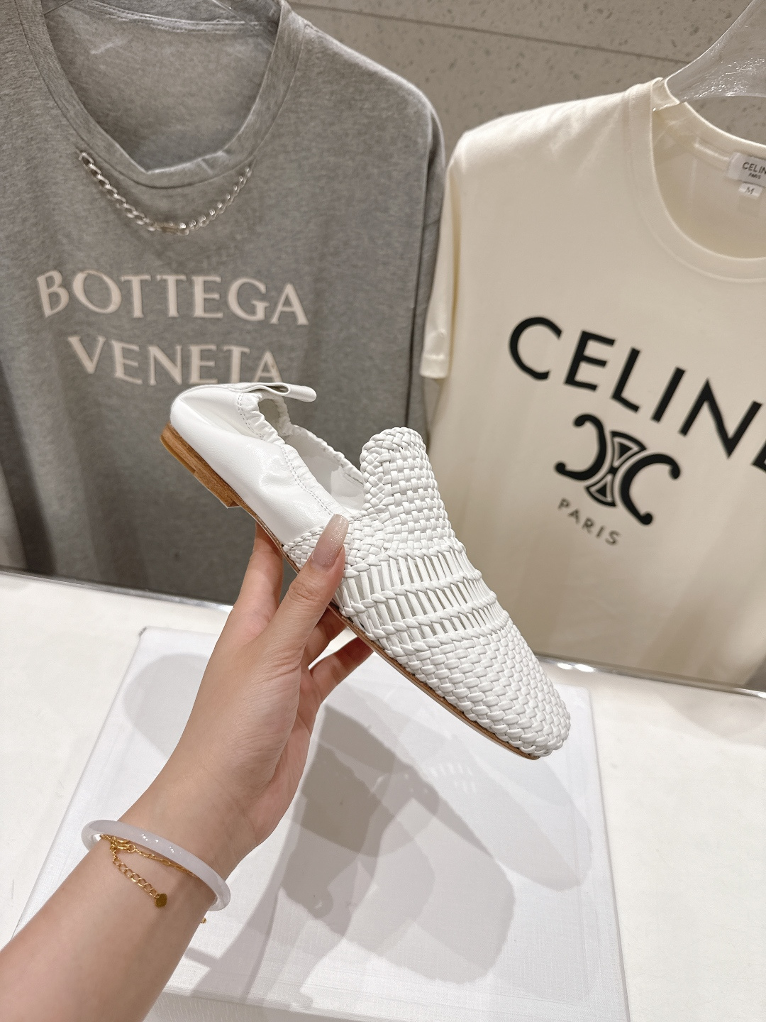 高版本出厂 CELINE*赛琳F035 2026ss新款玛丽珍复古风编织休闲乐福鞋平底鞋网红爆款来袭！各