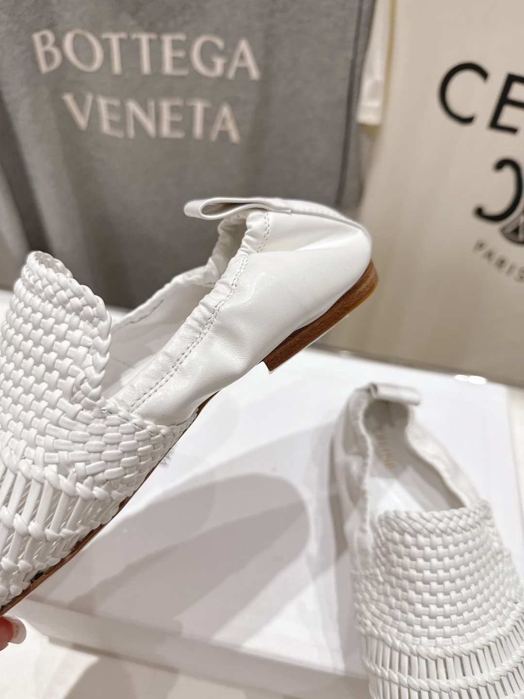 高版本出厂 CELINE*赛琳F035 2026ss新款玛丽珍复古风编织休闲乐福鞋平底鞋网红爆款来袭！各