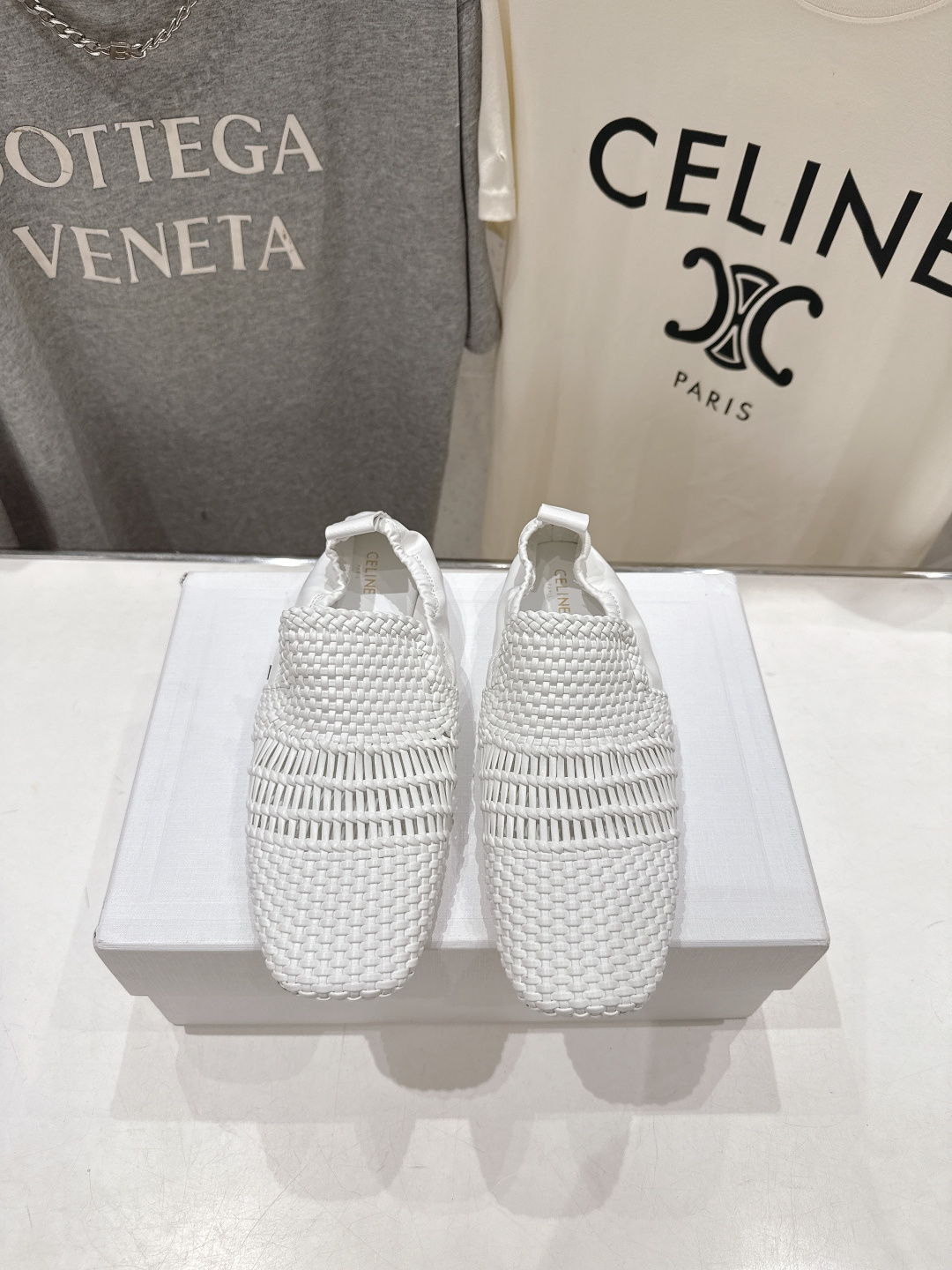 高版本出厂 CELINE*赛琳F035 2026ss新款玛丽珍复古风编织休闲乐福鞋平底鞋网红爆款来袭！各
